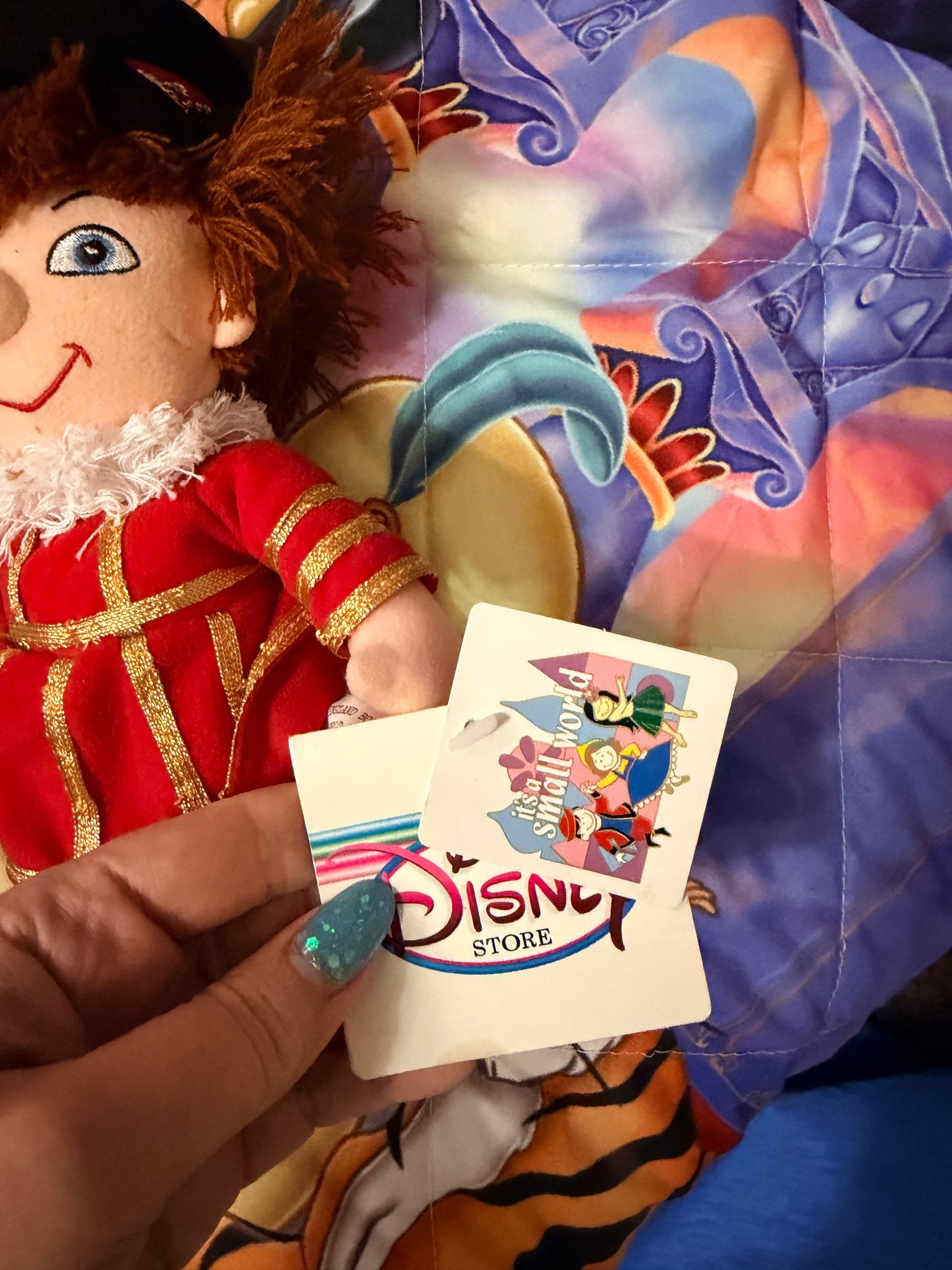 Disney store England boy small world bean bag plush