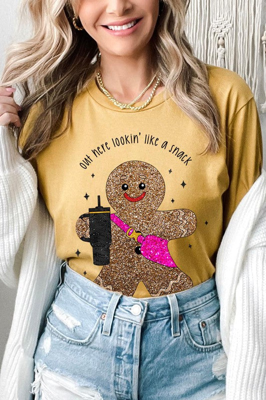 OUT HERE LOOKIN' LIKE A SNACK GRAPHIC TEE