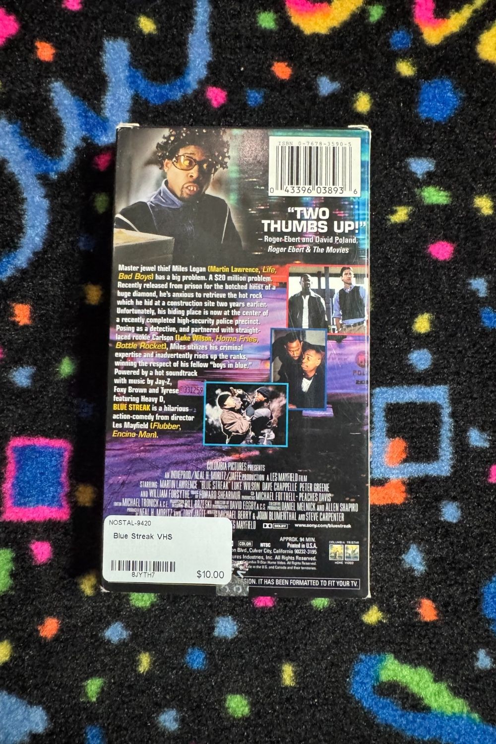 BLUE STREAK VHS*