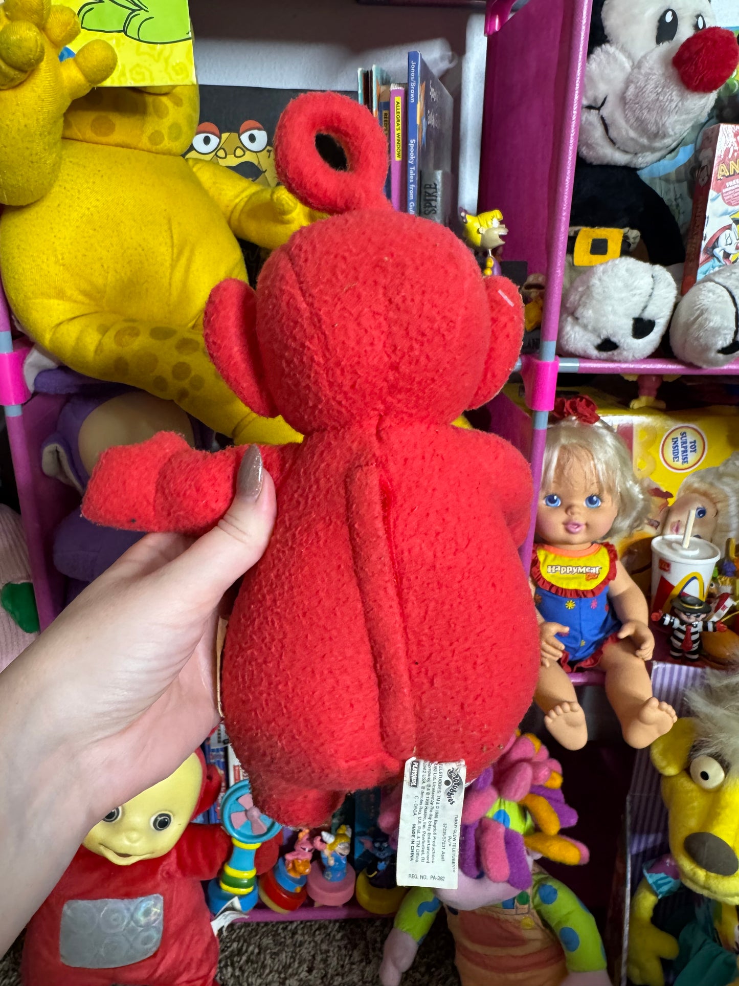 1998 PO TELETUBBIES TUMMY GLOW PLUSH - WORKING