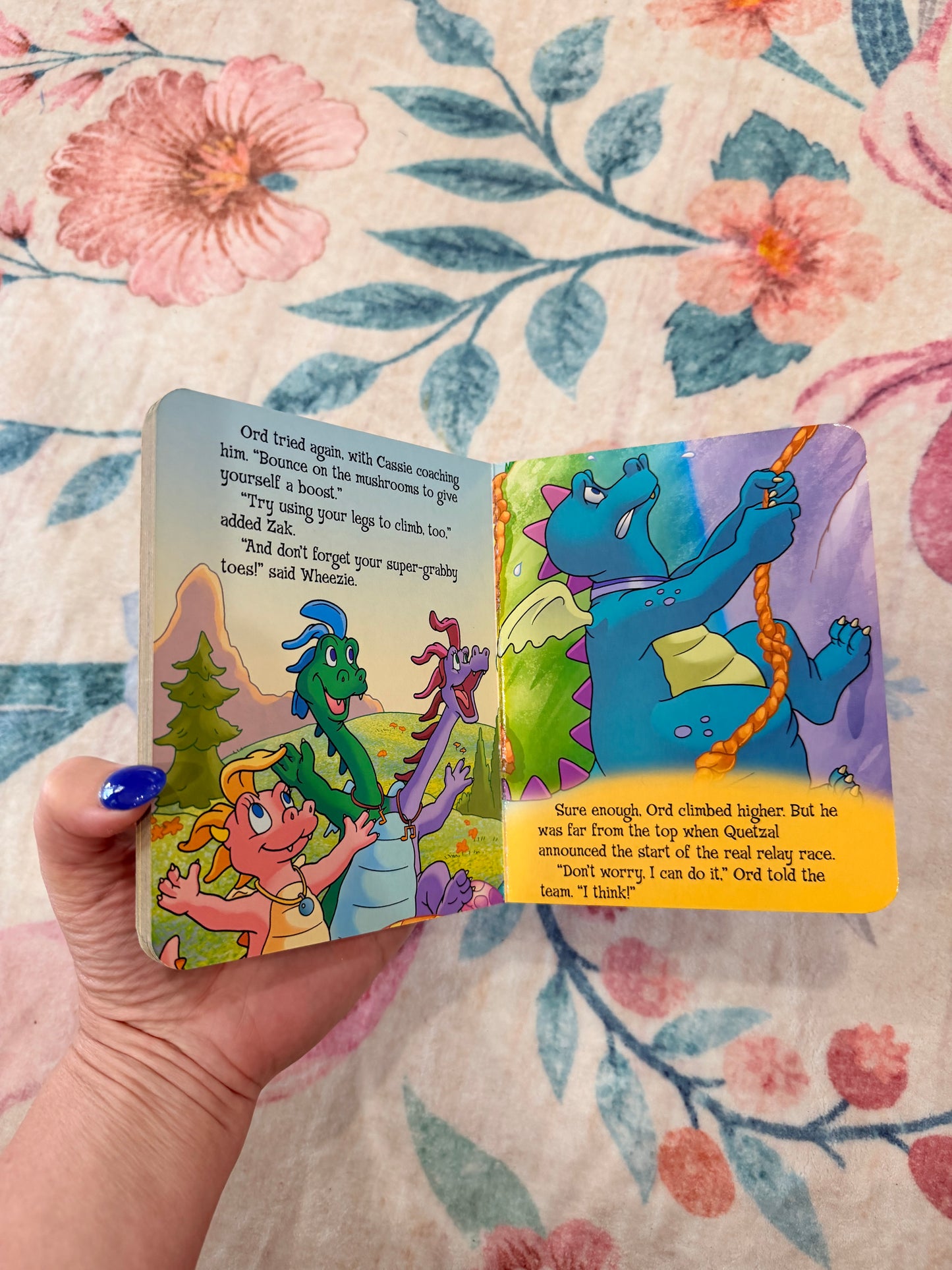 Dragon tales race to finish board book
