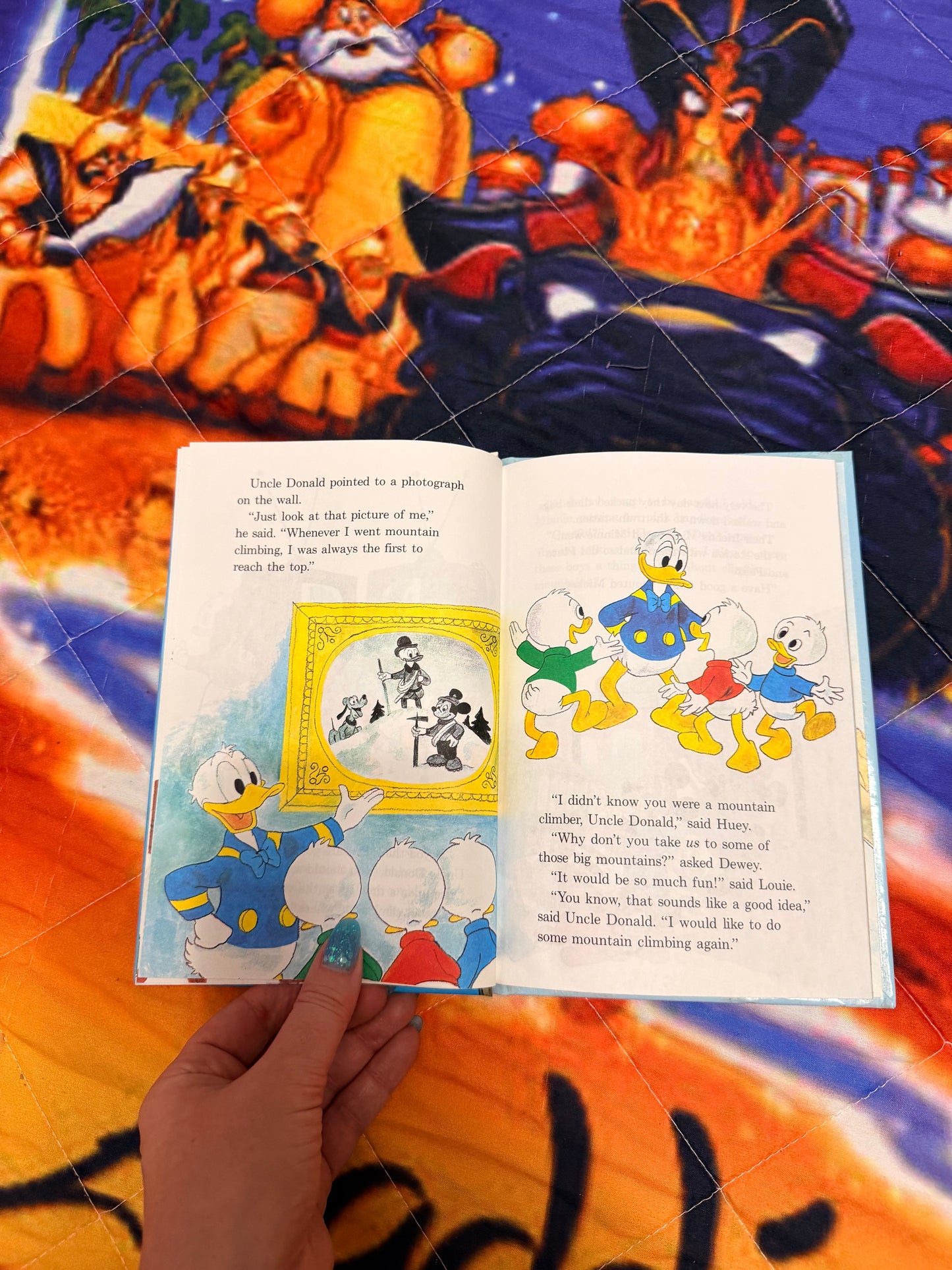 Donald Duck mountain climber book