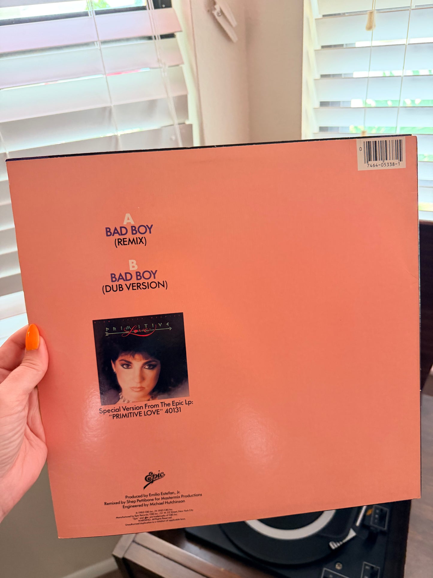 Miami sound machine bad boy remix vinyl