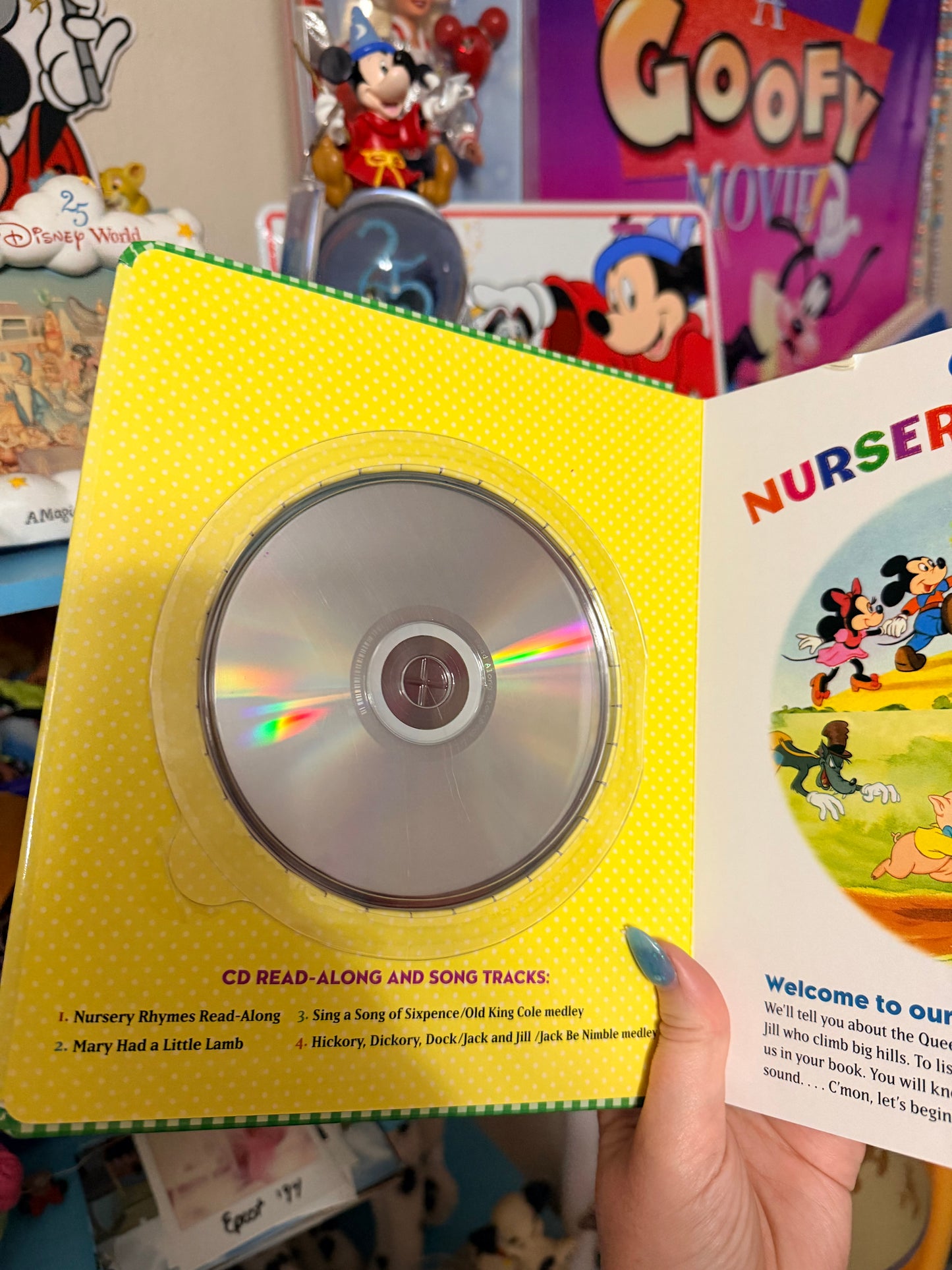 2011 Disney Nursery Rhymes book with cd