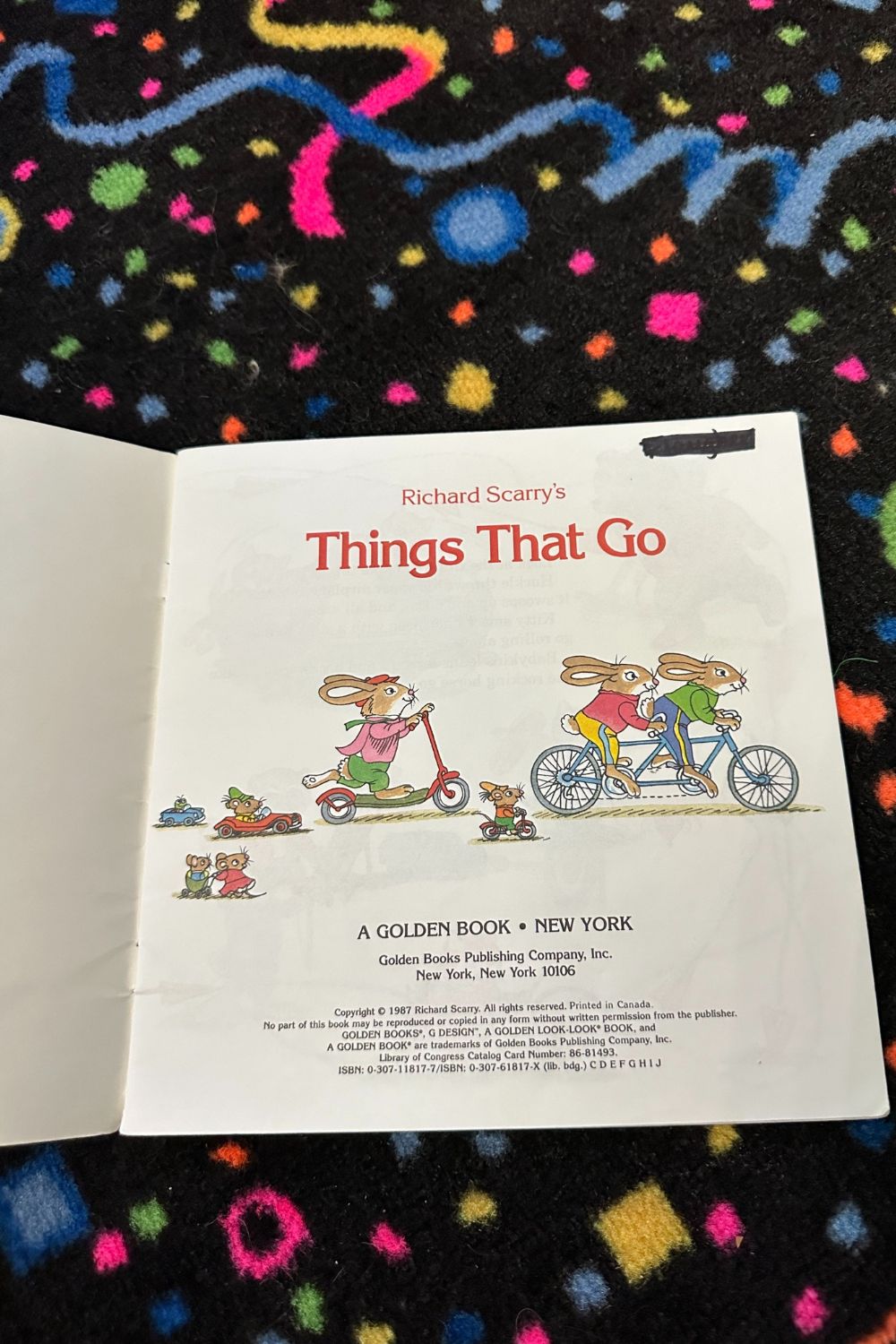 RICHARD SCARRY’S THINGS THAT GO BOOK*