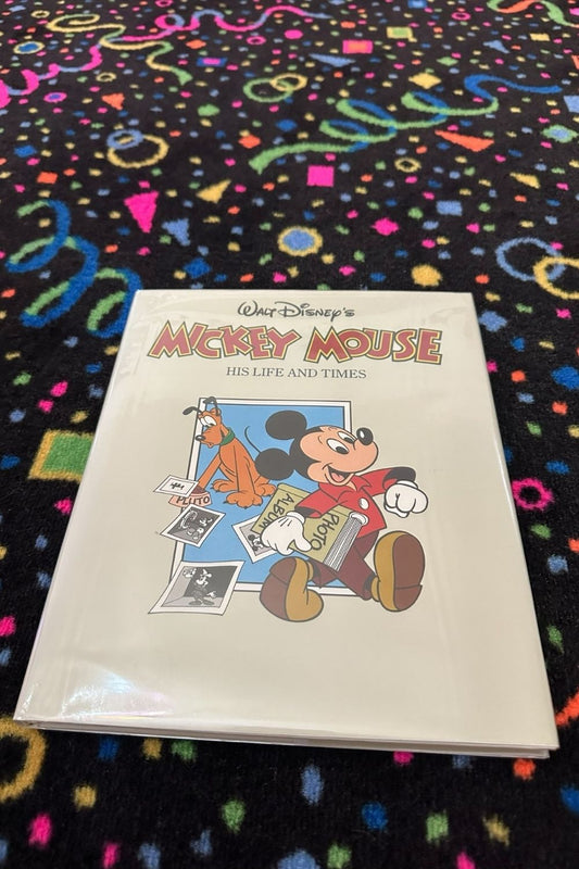 1986 MICKEY MOUSE HIS LIFE AND TIMES BOOK*