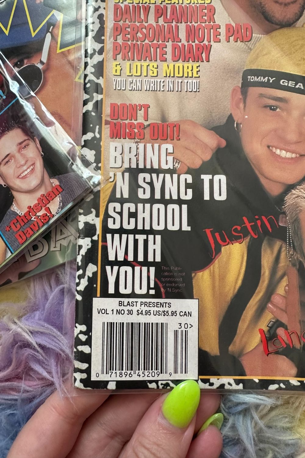 1999-2000 N'SYNC ACADEMIC CALENDAR MAGAZINE*