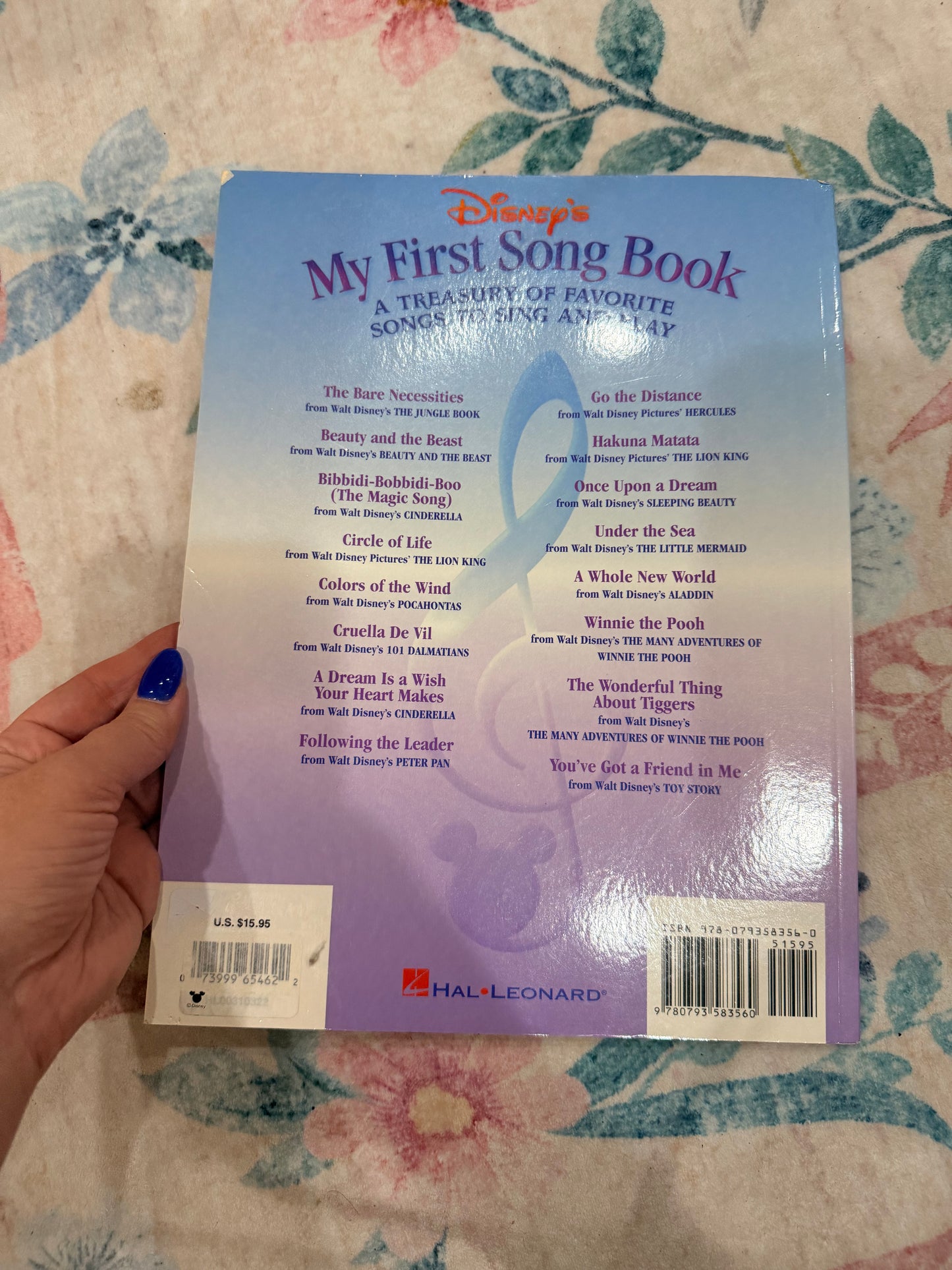 Disneys my first song book volume 1