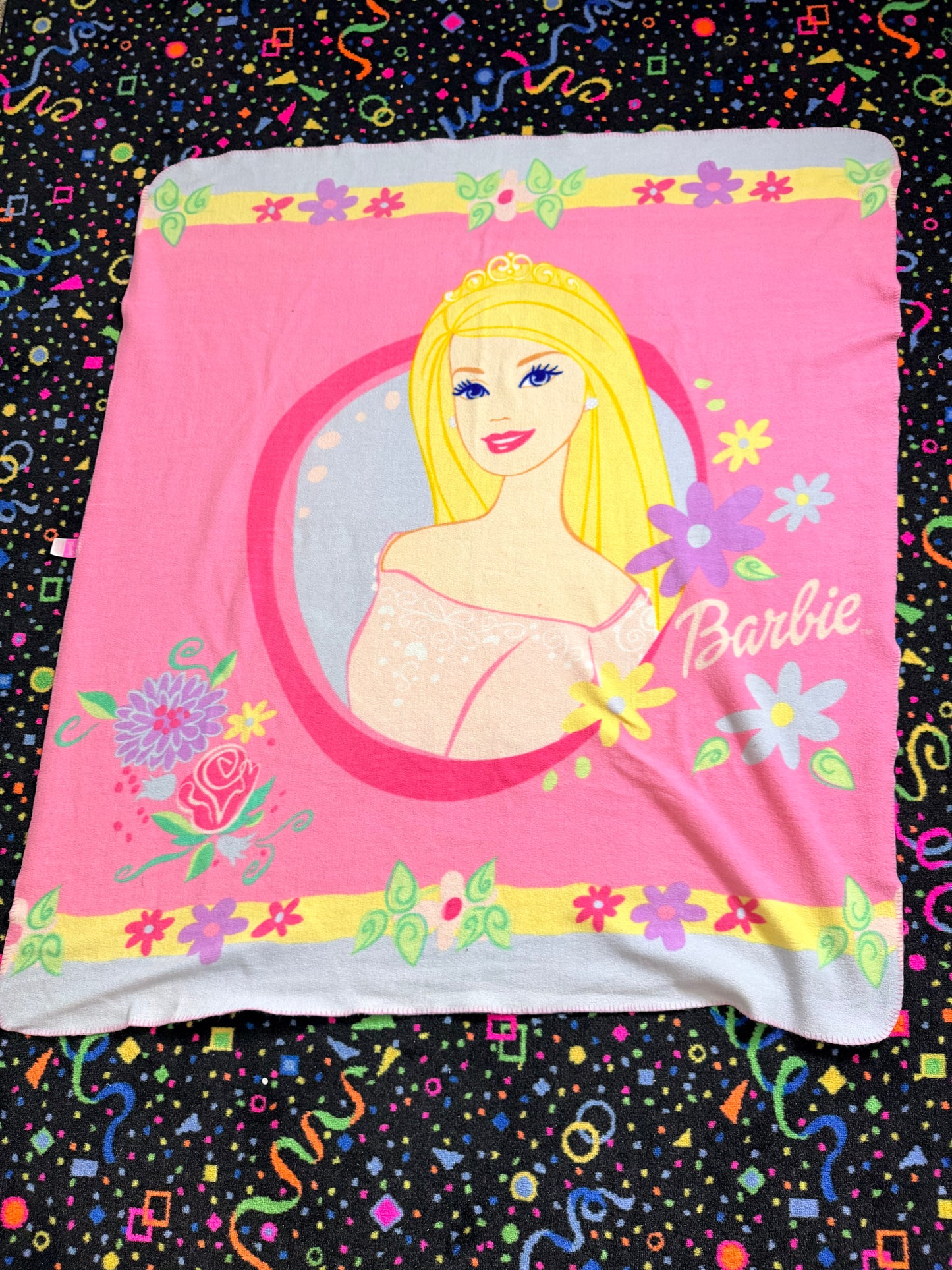 2003 Barbie Pink throw blanket