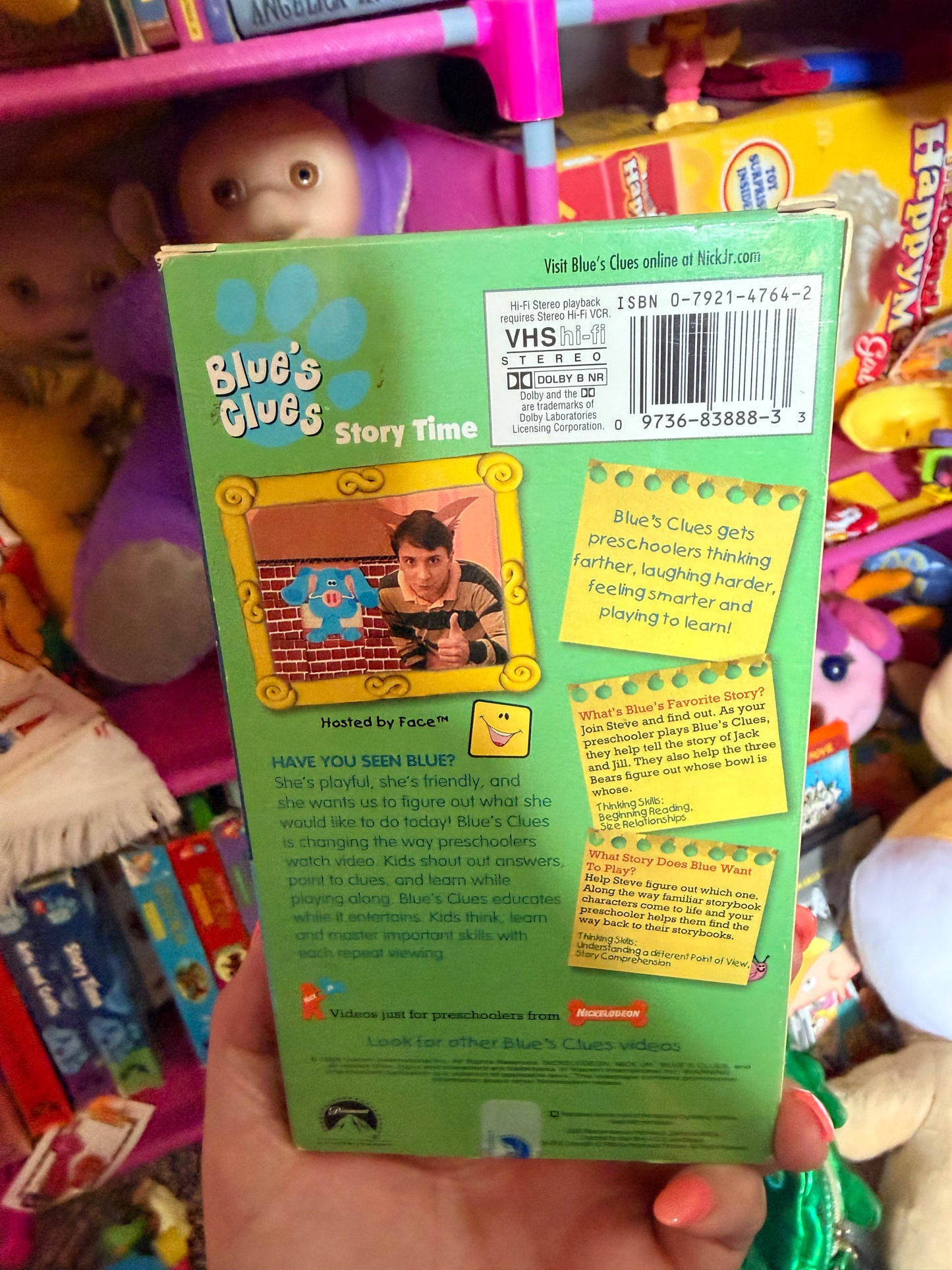 Play along with blue story time vhs
