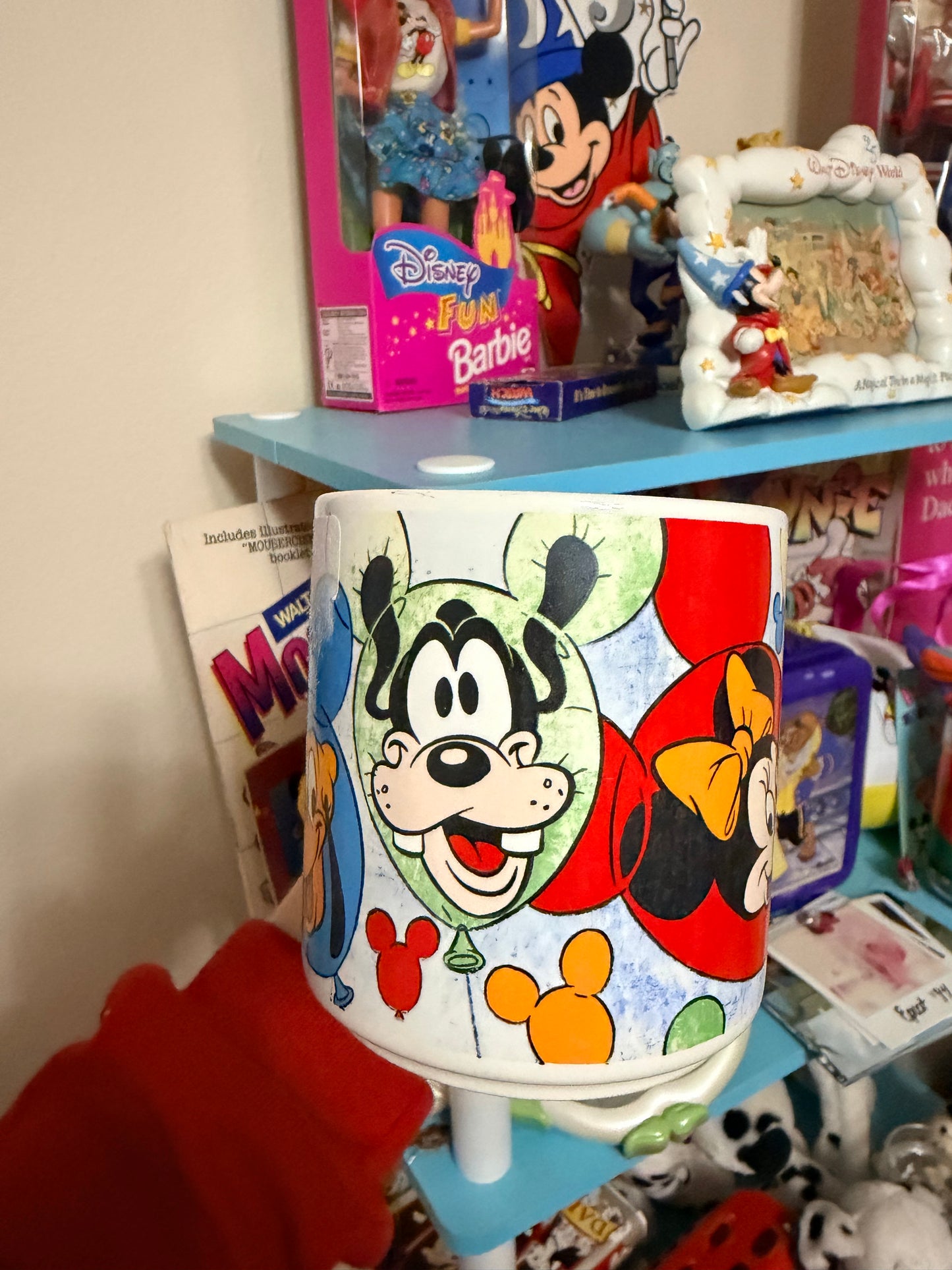 Vintage Disney balloons and faces mug
