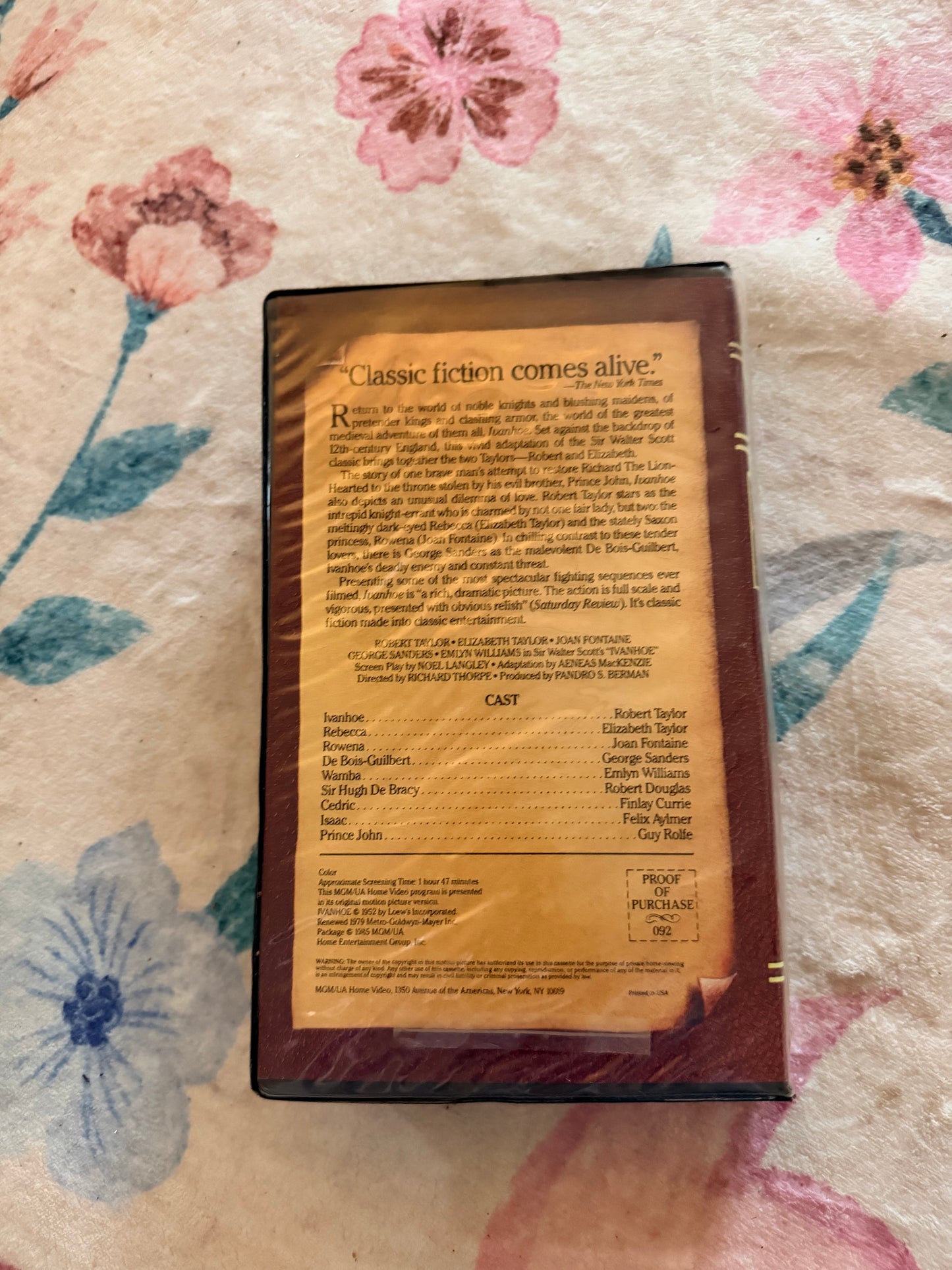 Ivanhoe vhs