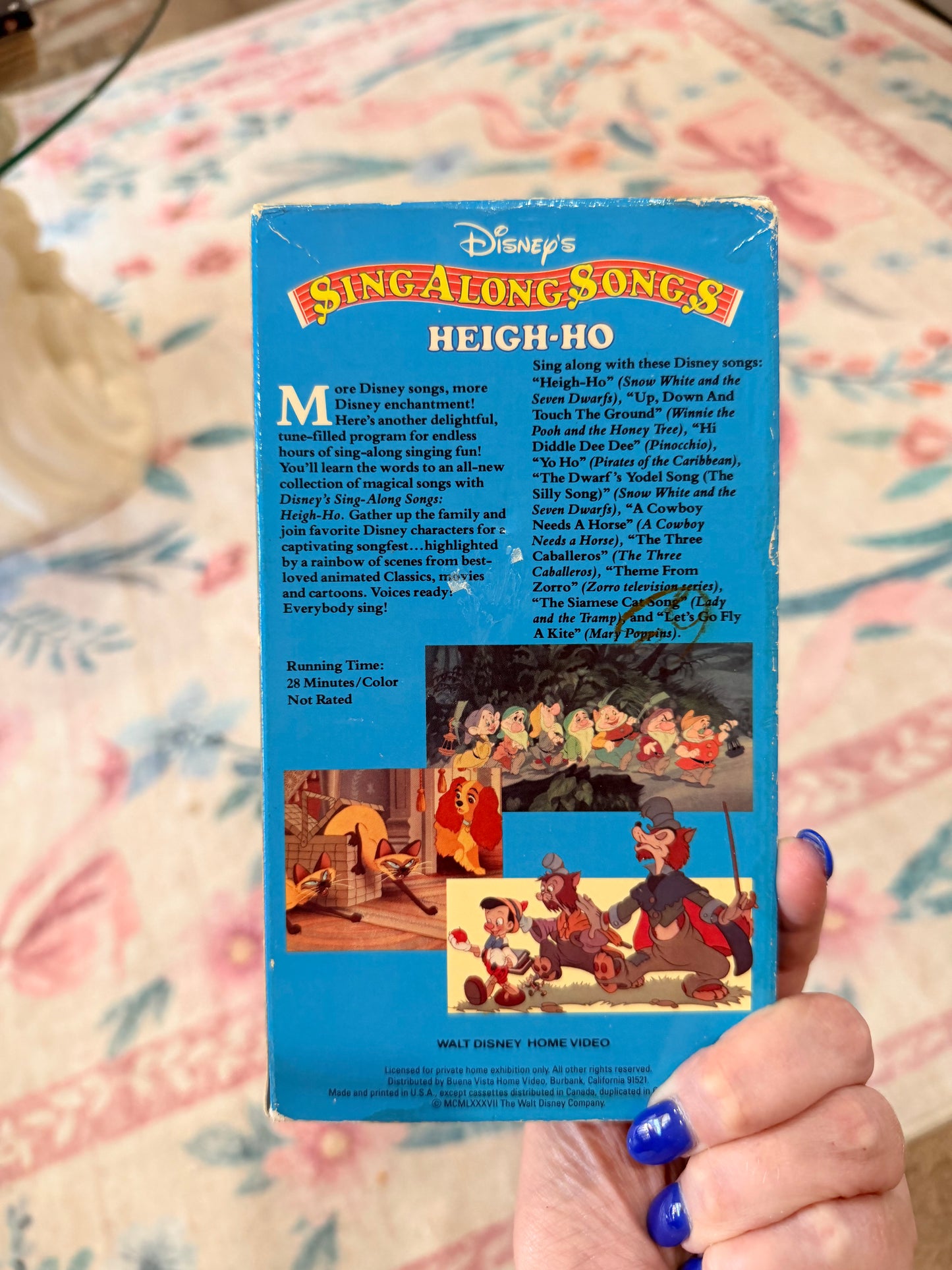 Disney sing a long songs heigh-Ho vhs