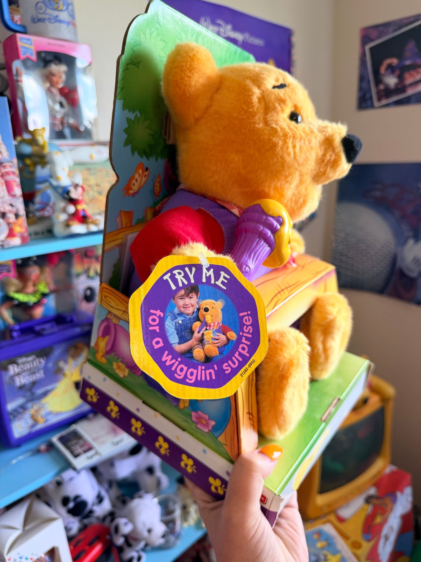 Disney Fisher Price Winnie The Pooh 1999 Interactive Talk Wiggle move honey