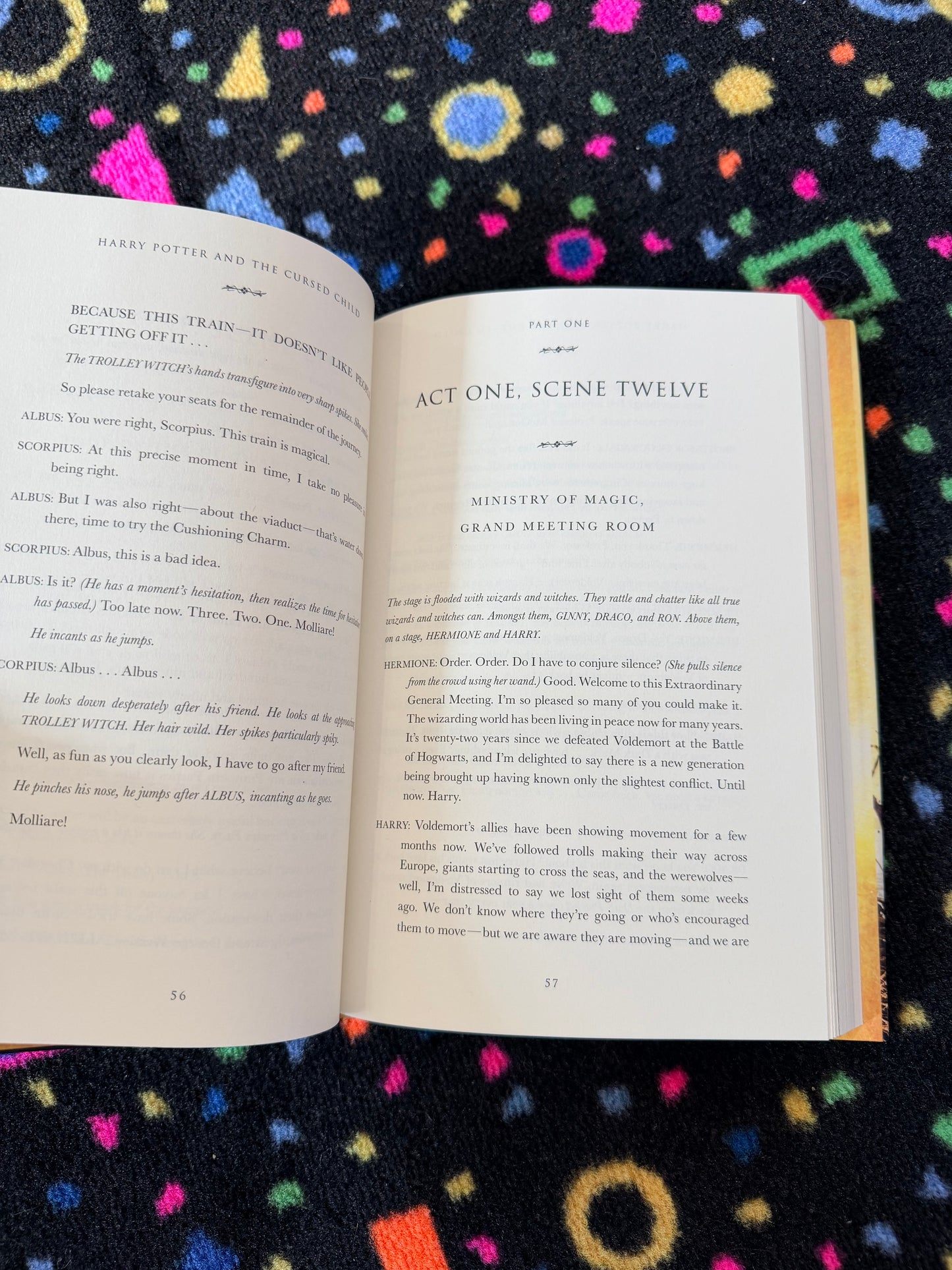 harry potter and the cursed child special.rehersal script.book