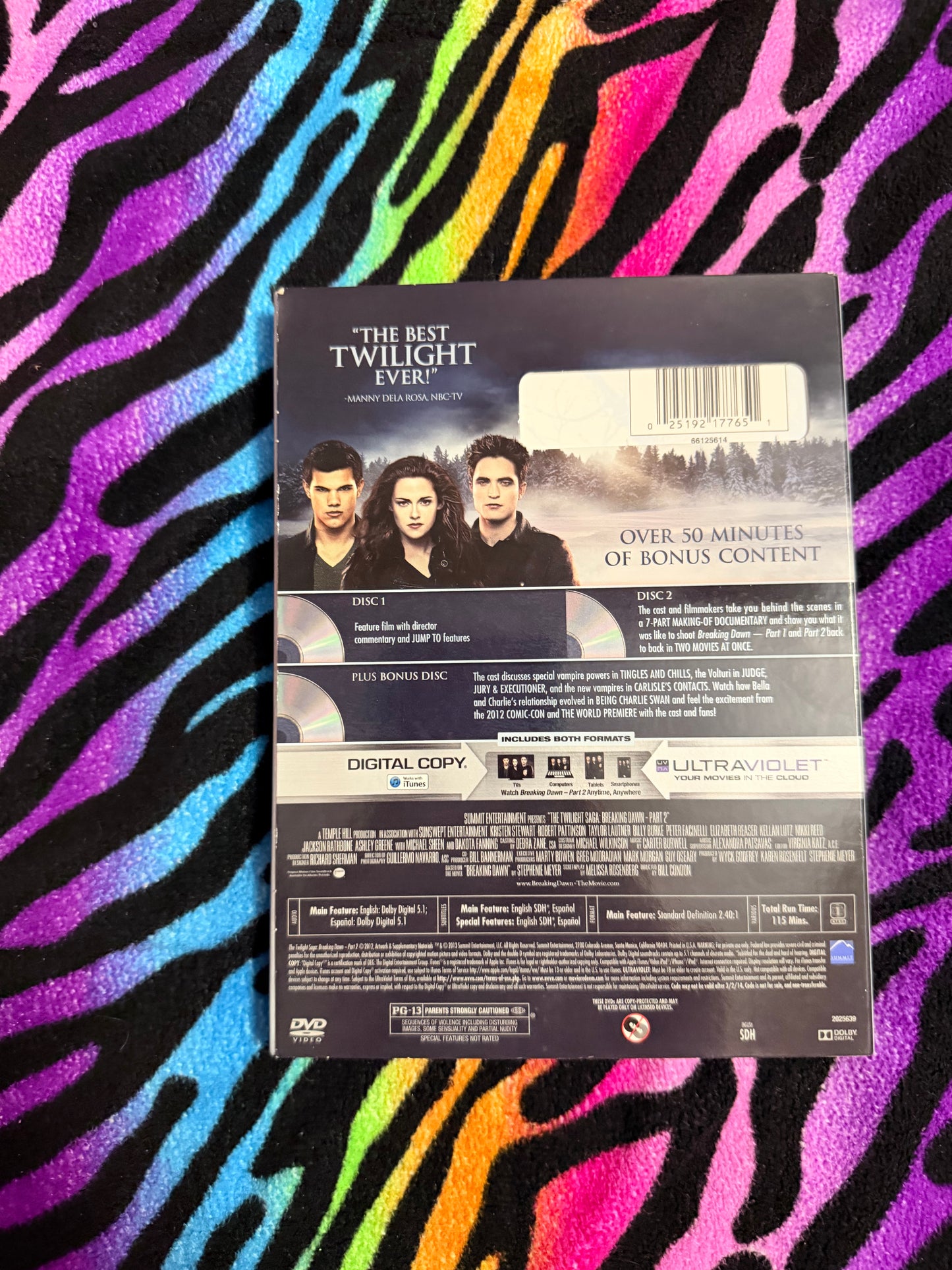 The Twilight Saga breaking Dawn part 2 3 disc dvd set