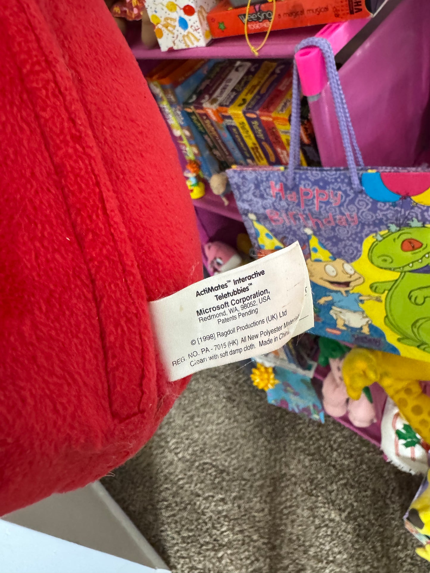 1998 ActiMates Interactive Teletubbies Po Red 16" Working