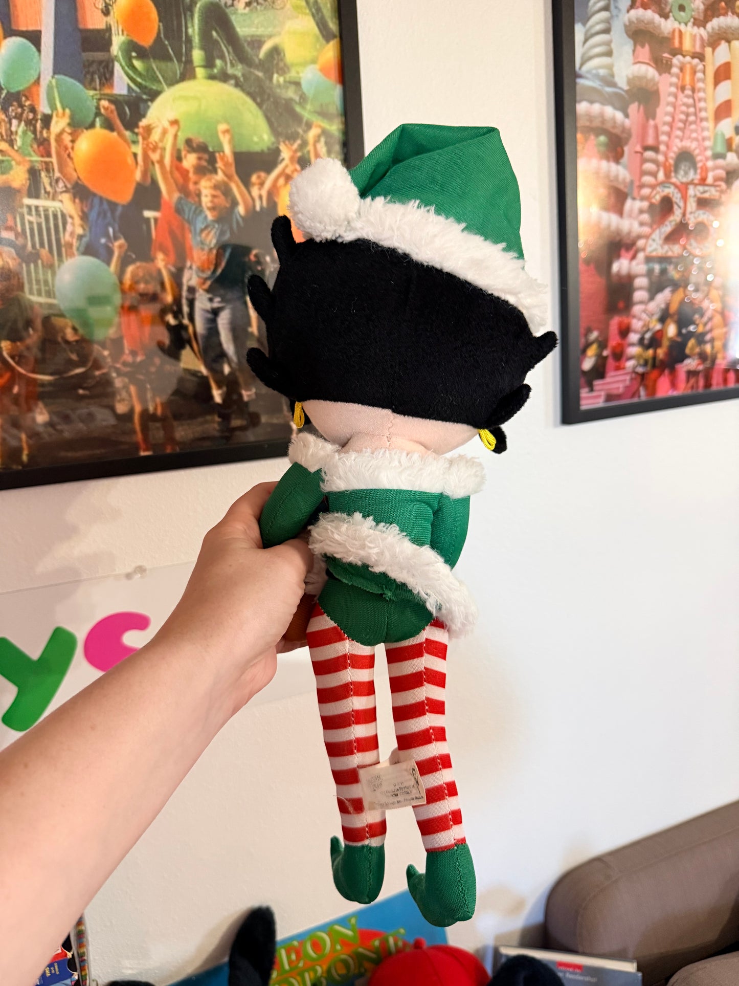Betty Boop Christmas Elf plush