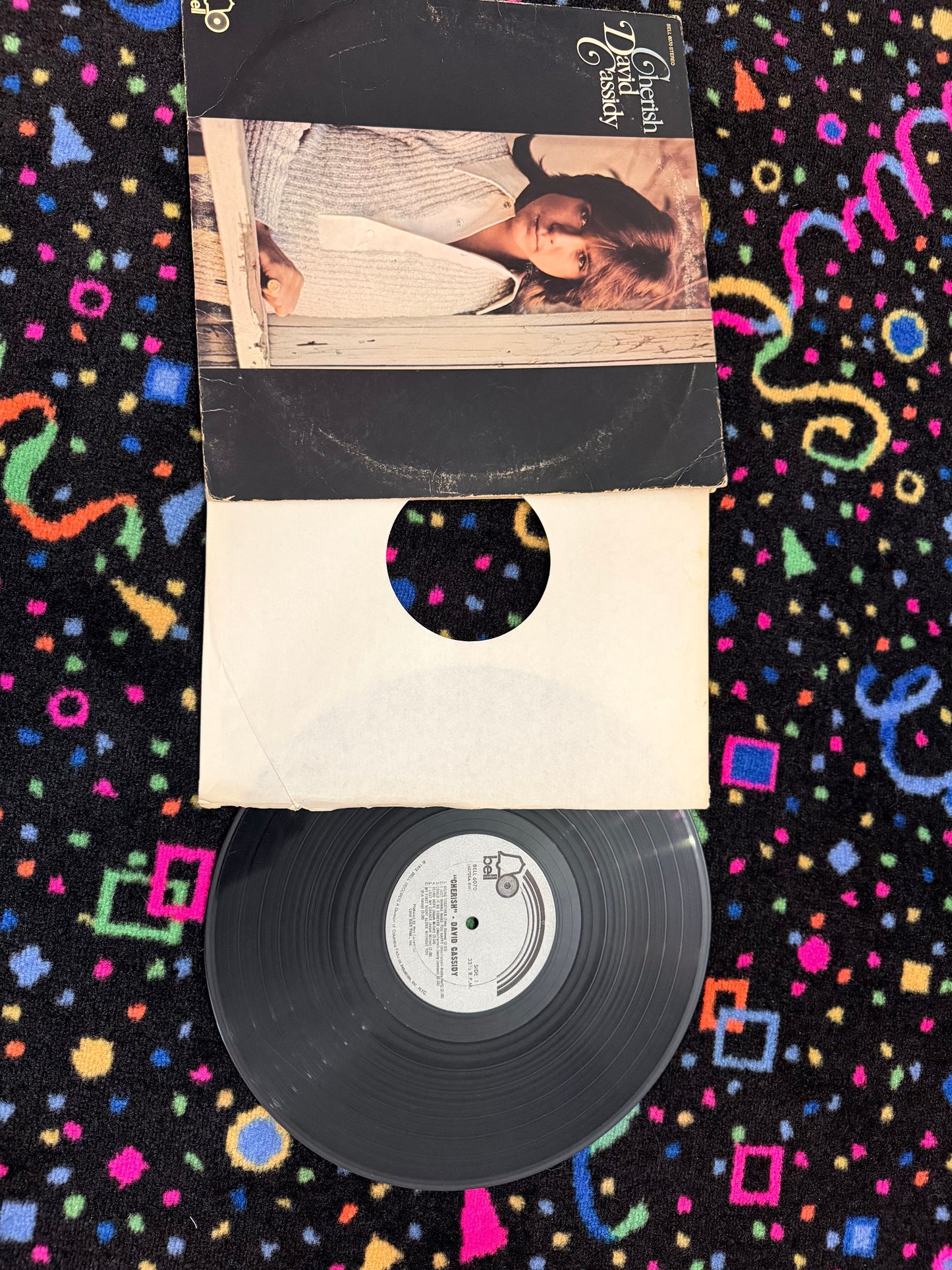 David Cassidy Cherish vinyl record