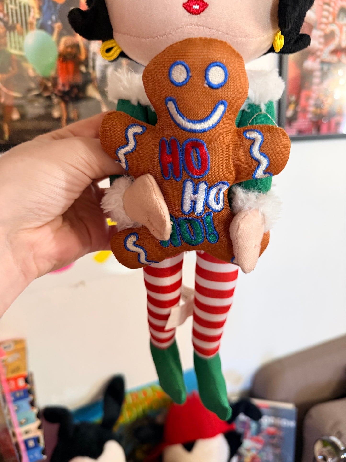 Betty Boop Christmas Elf plush