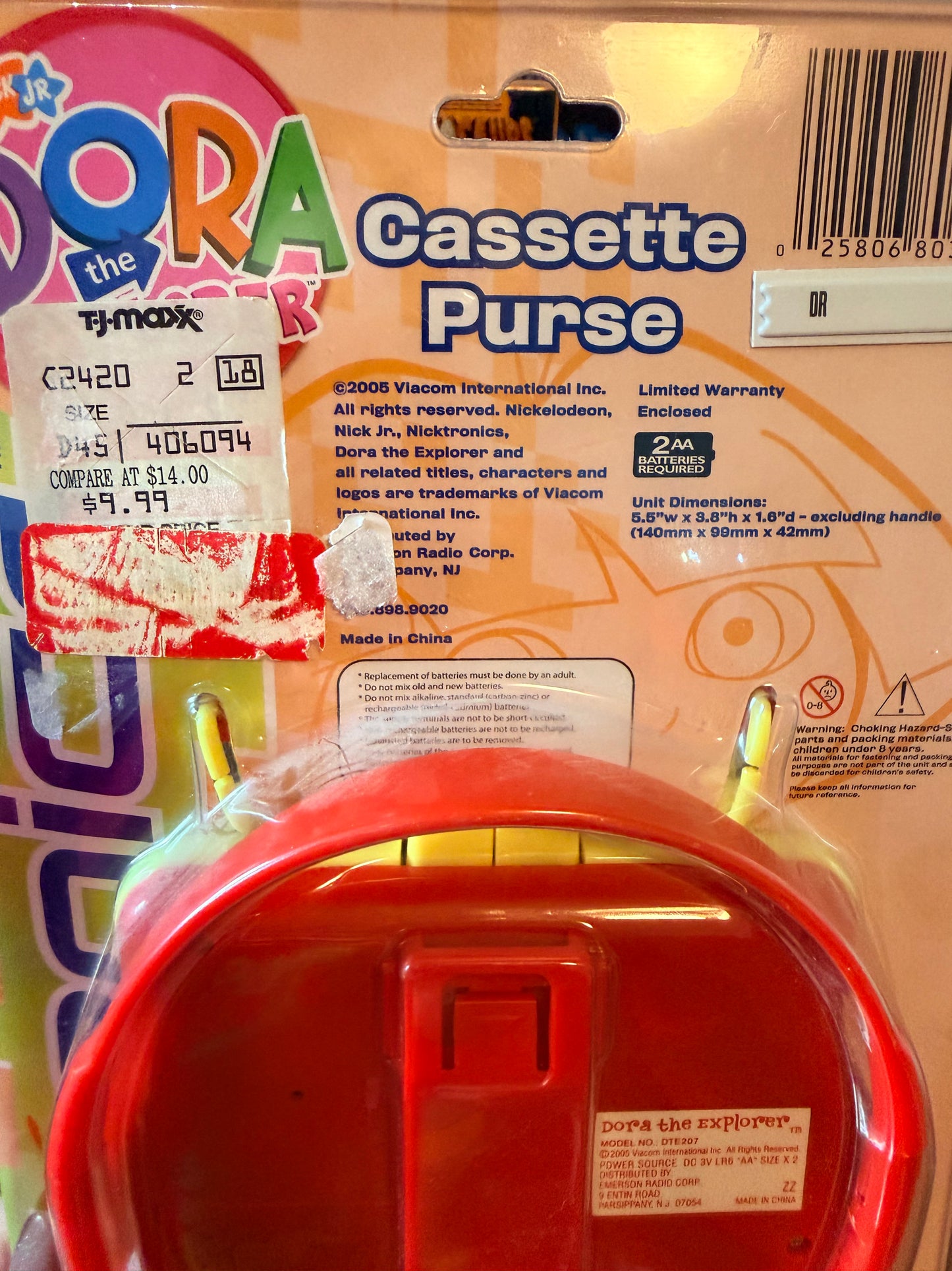 2005 Dora the Explorer Cassette Purse