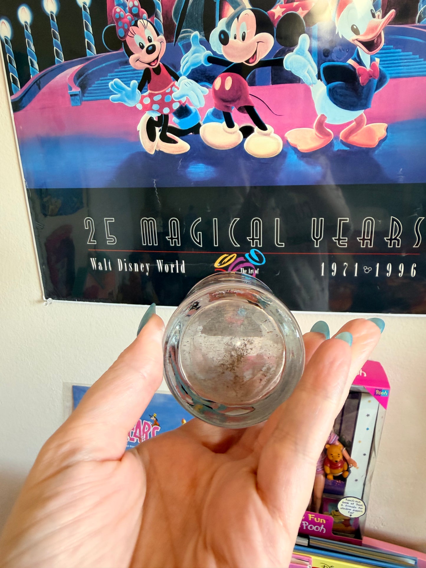 Mickey & Minnie swing dancing glass