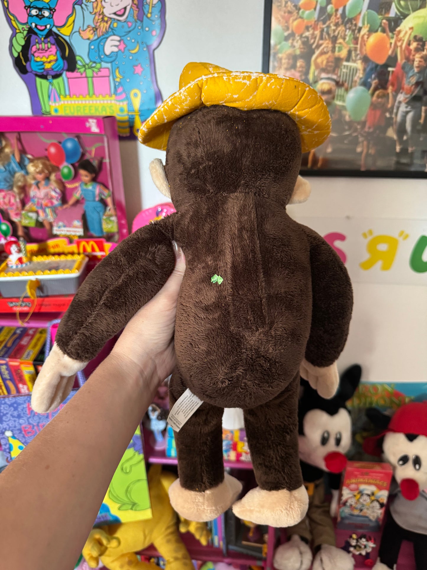Curious George top hat plush