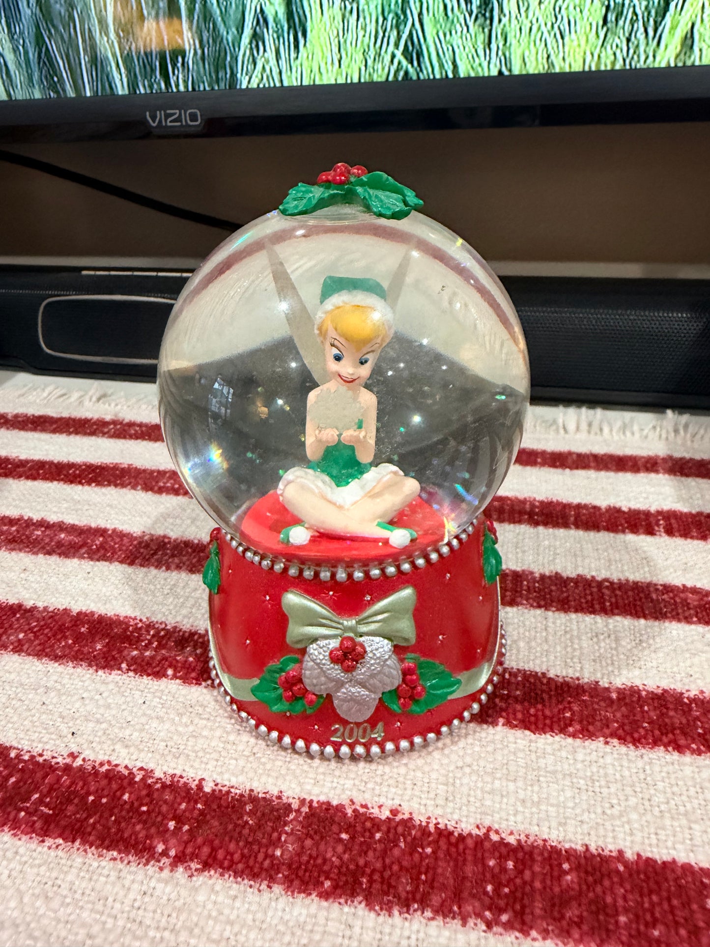 2004 Christmas Tinkerbell snow globe