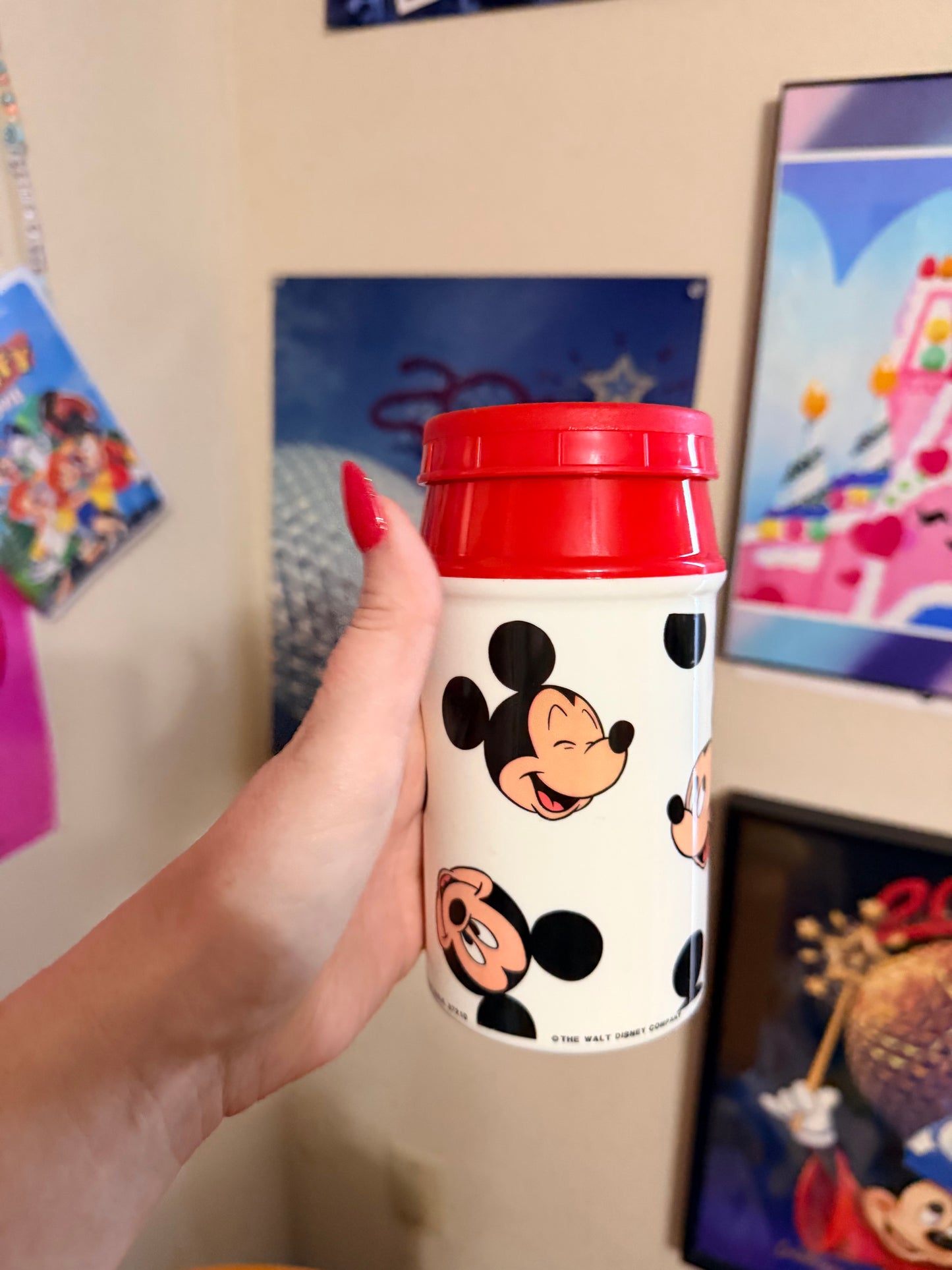 Vintage Aladdin Mickey lunchbox and thermos