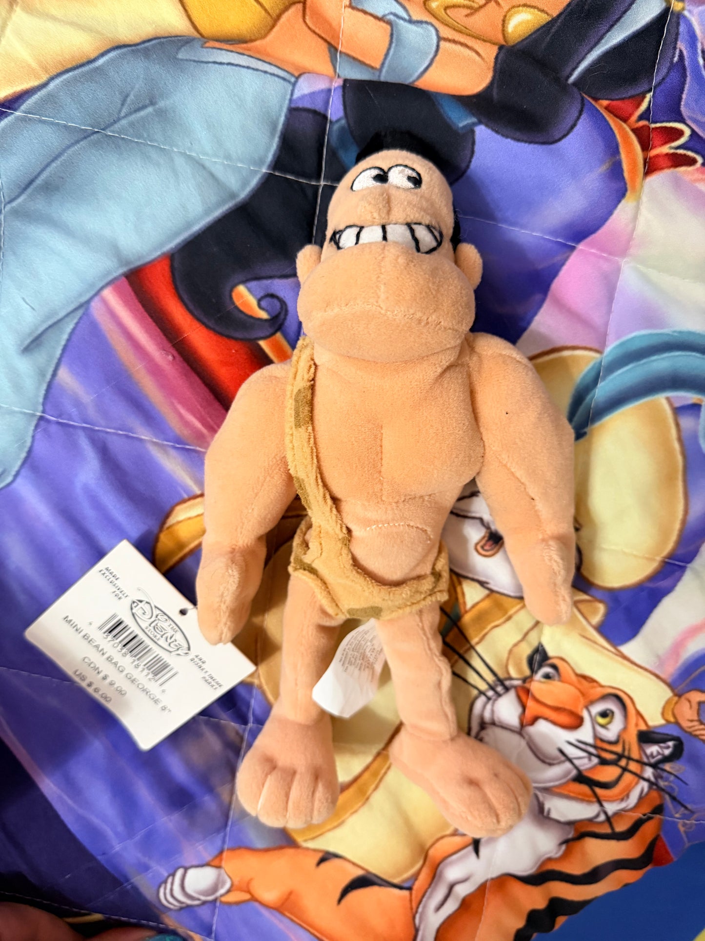 Disney store George of the jungle bean bag plush