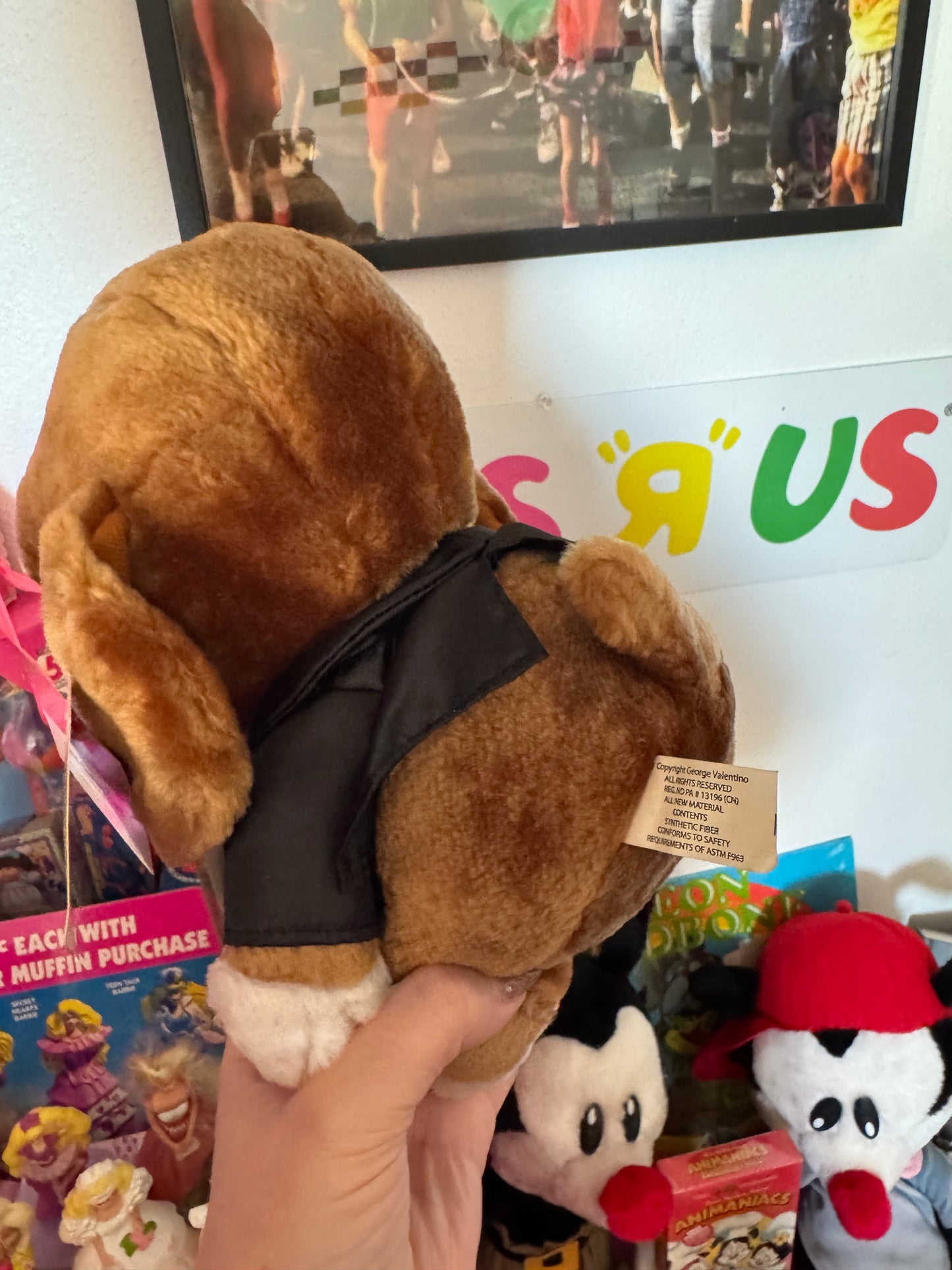 VINTAGE SAD SAM HONEY VALENTINES PLUSH WITH TAG