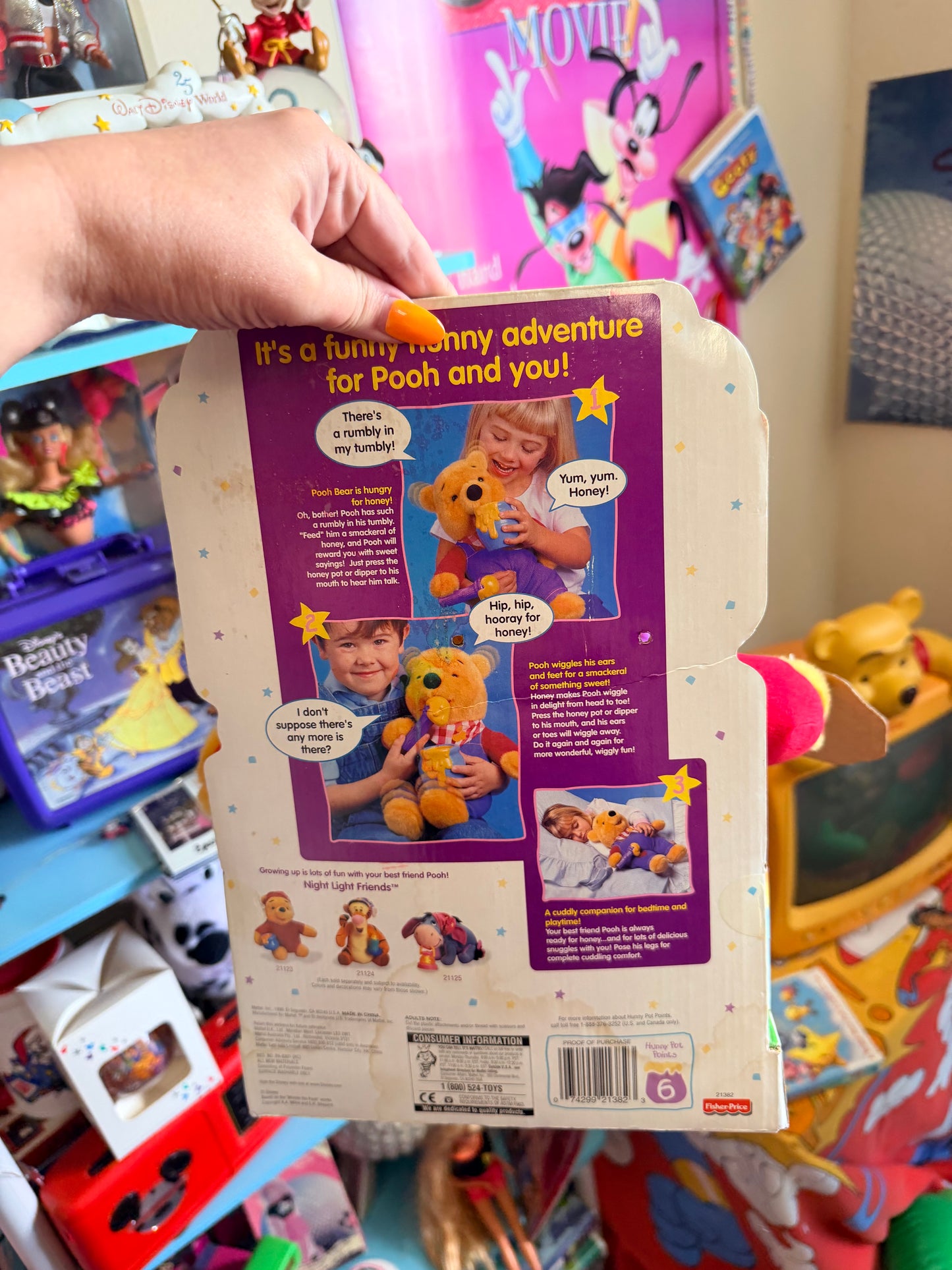 Disney Fisher Price Winnie The Pooh 1999 Interactive Talk Wiggle move honey