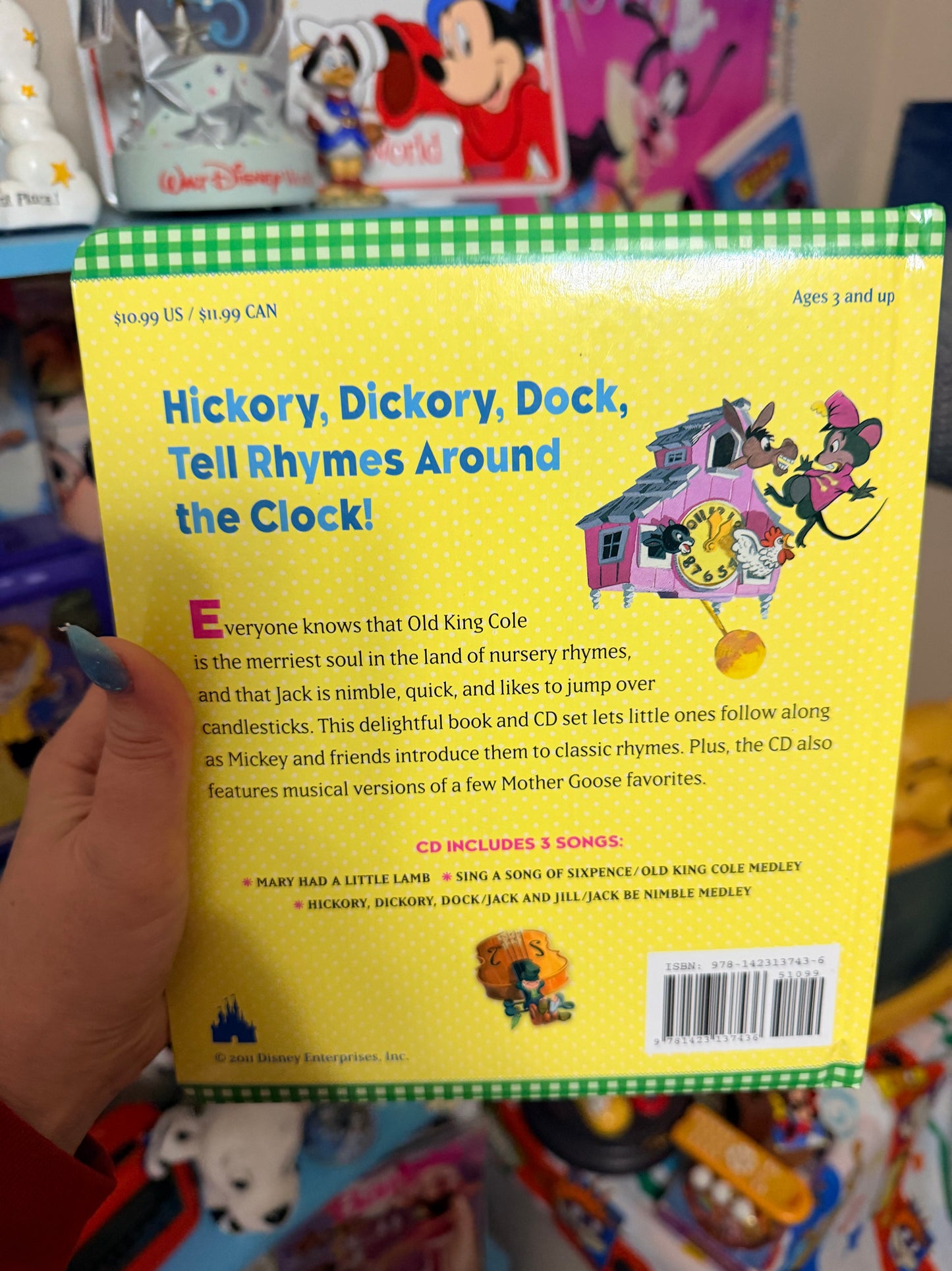 2011 Disney Nursery Rhymes book with cd