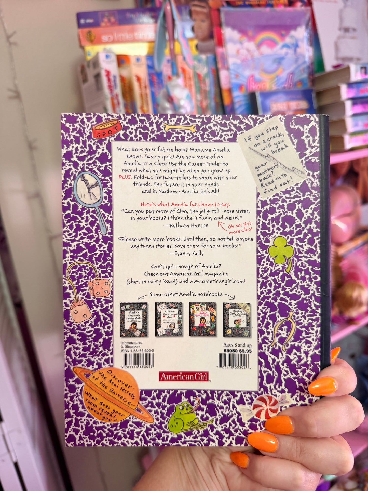 Madame Amelia tells all book