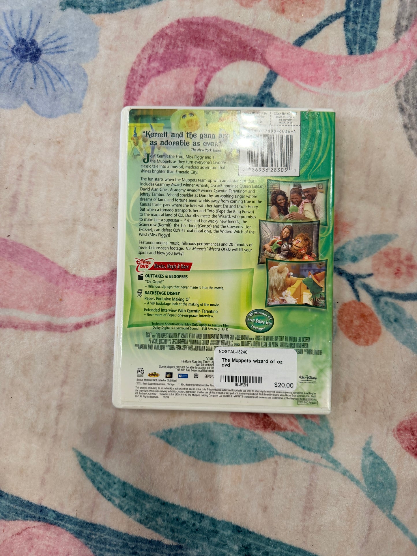 The Muppets wizard of oz dvd