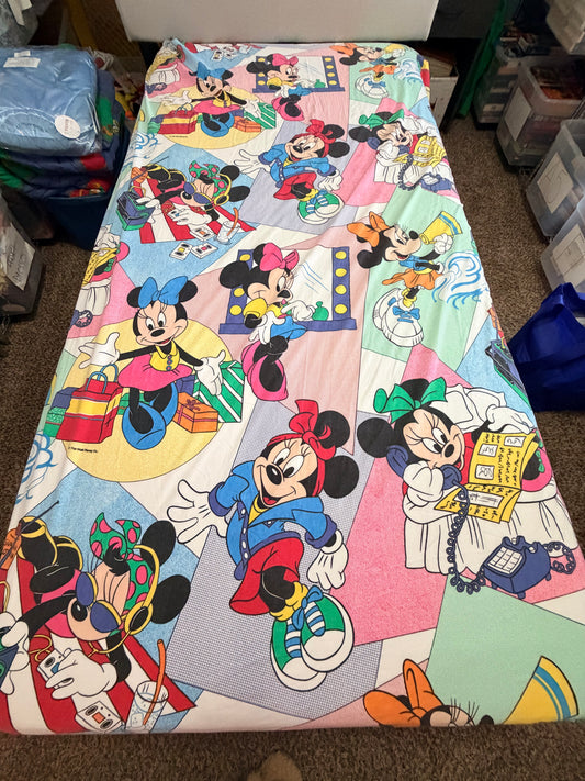 Minnie fashionista twin sheet