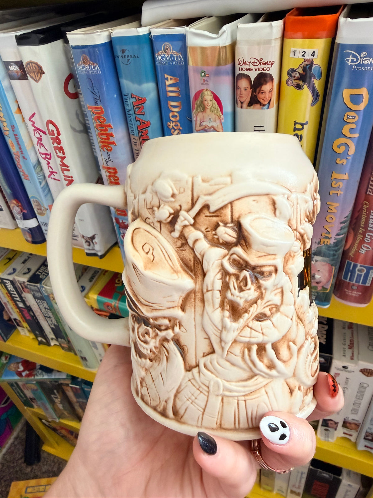 Universal Studios revenge of the Mummy souvenir Stein