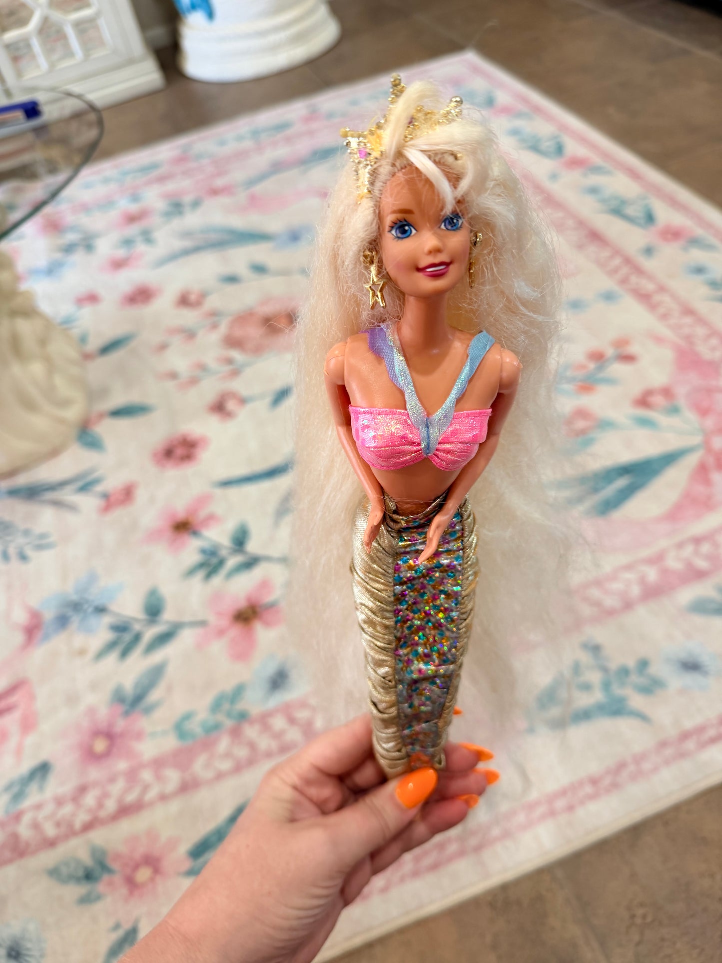 1995 Mattel Jewel Hair Barbie hair down mismatched set