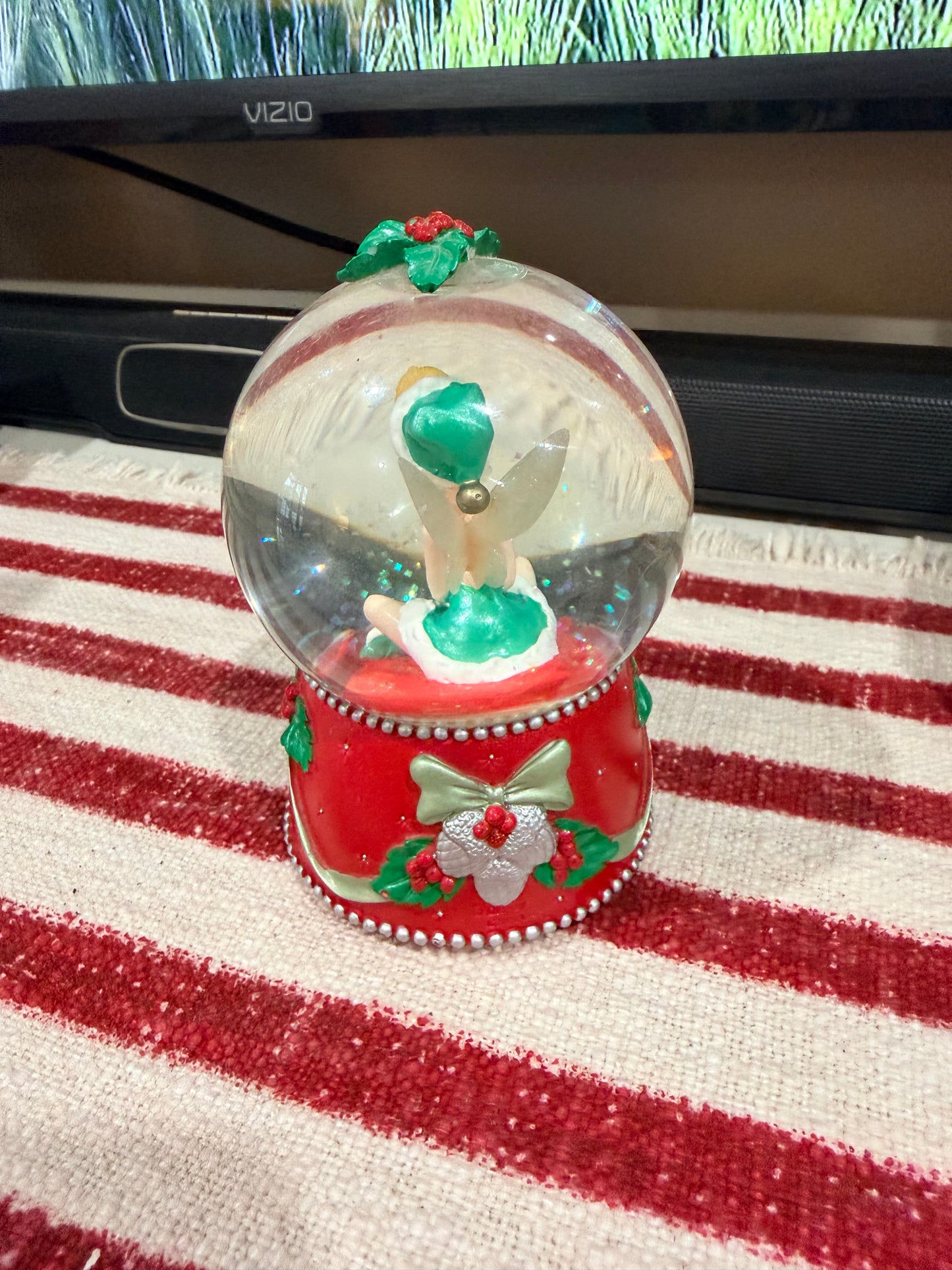 2004 Christmas Tinkerbell snow globe