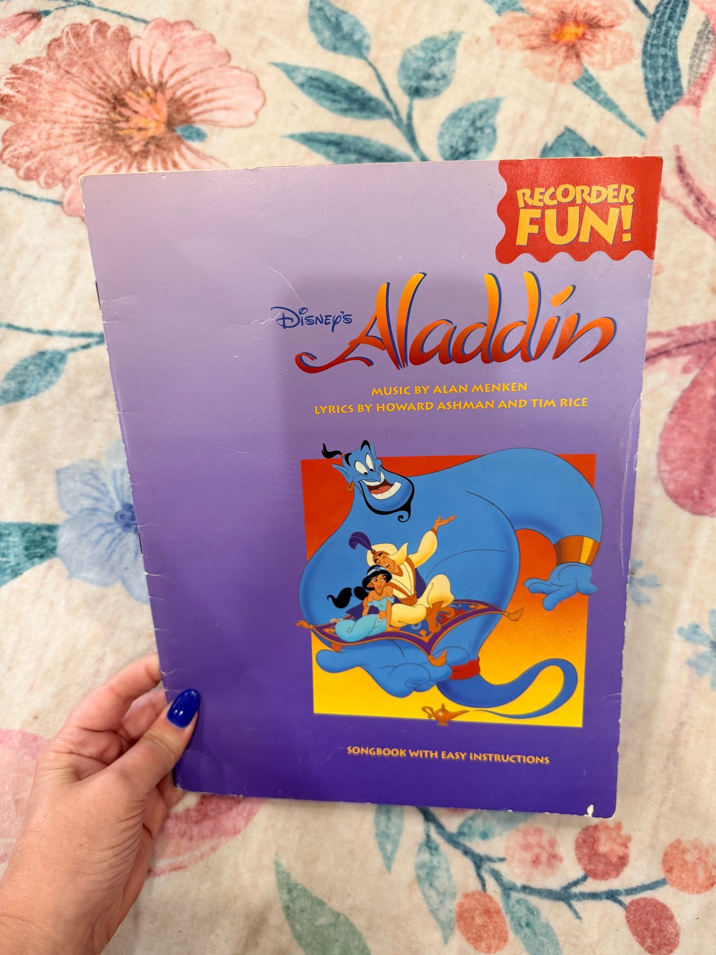 Aladdin recorder fun book