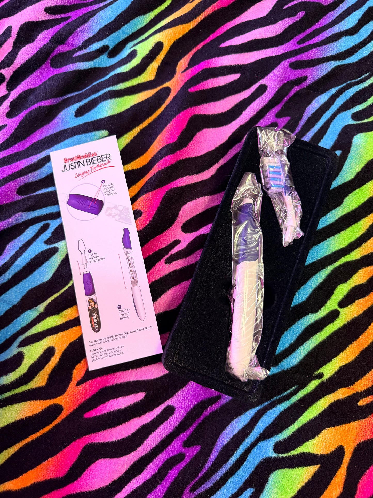 Brush Buddies Justin Beiber singing toothbrush