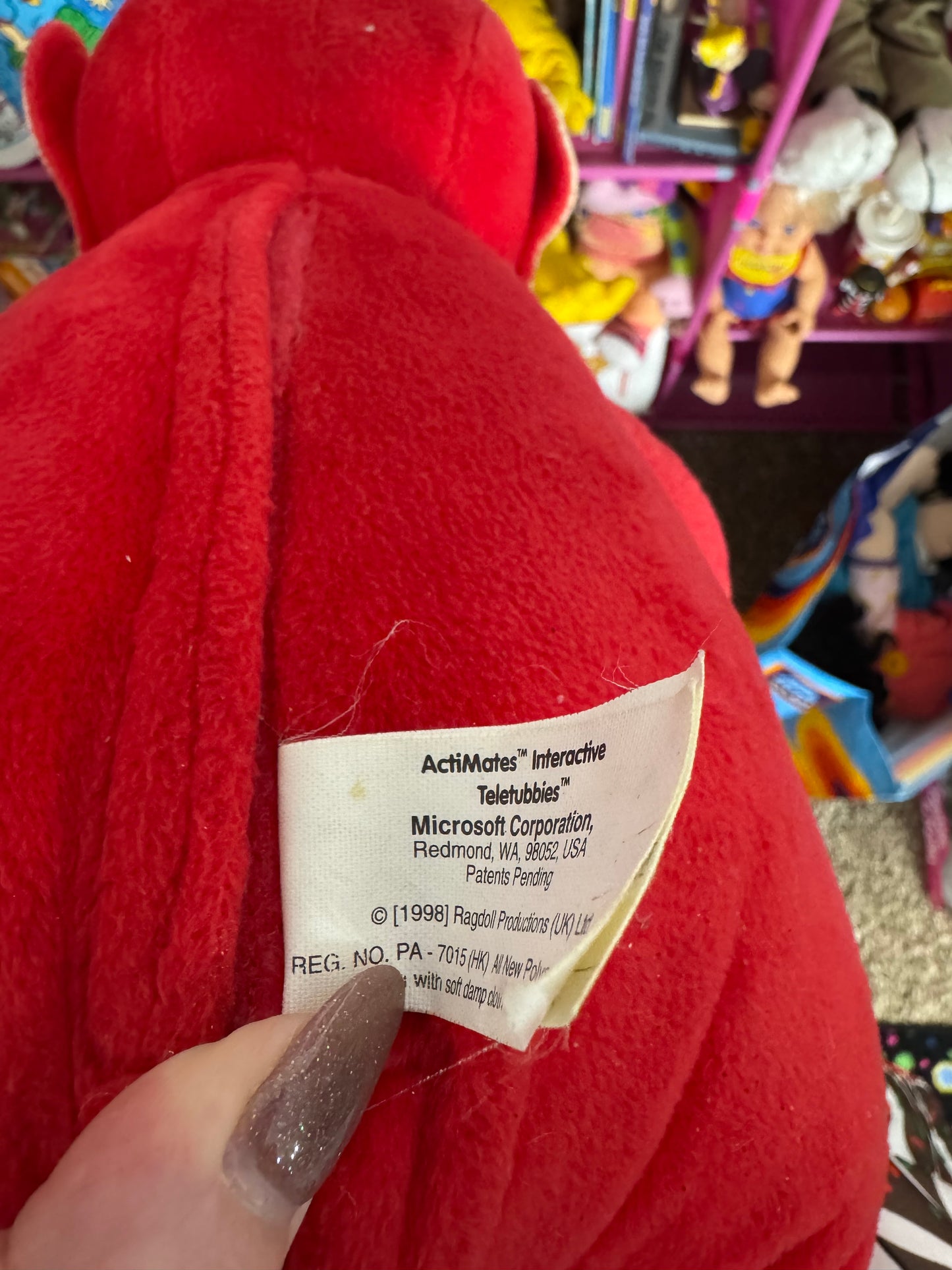 1998 ActiMates Interactive Teletubbies Po Red 16" Working