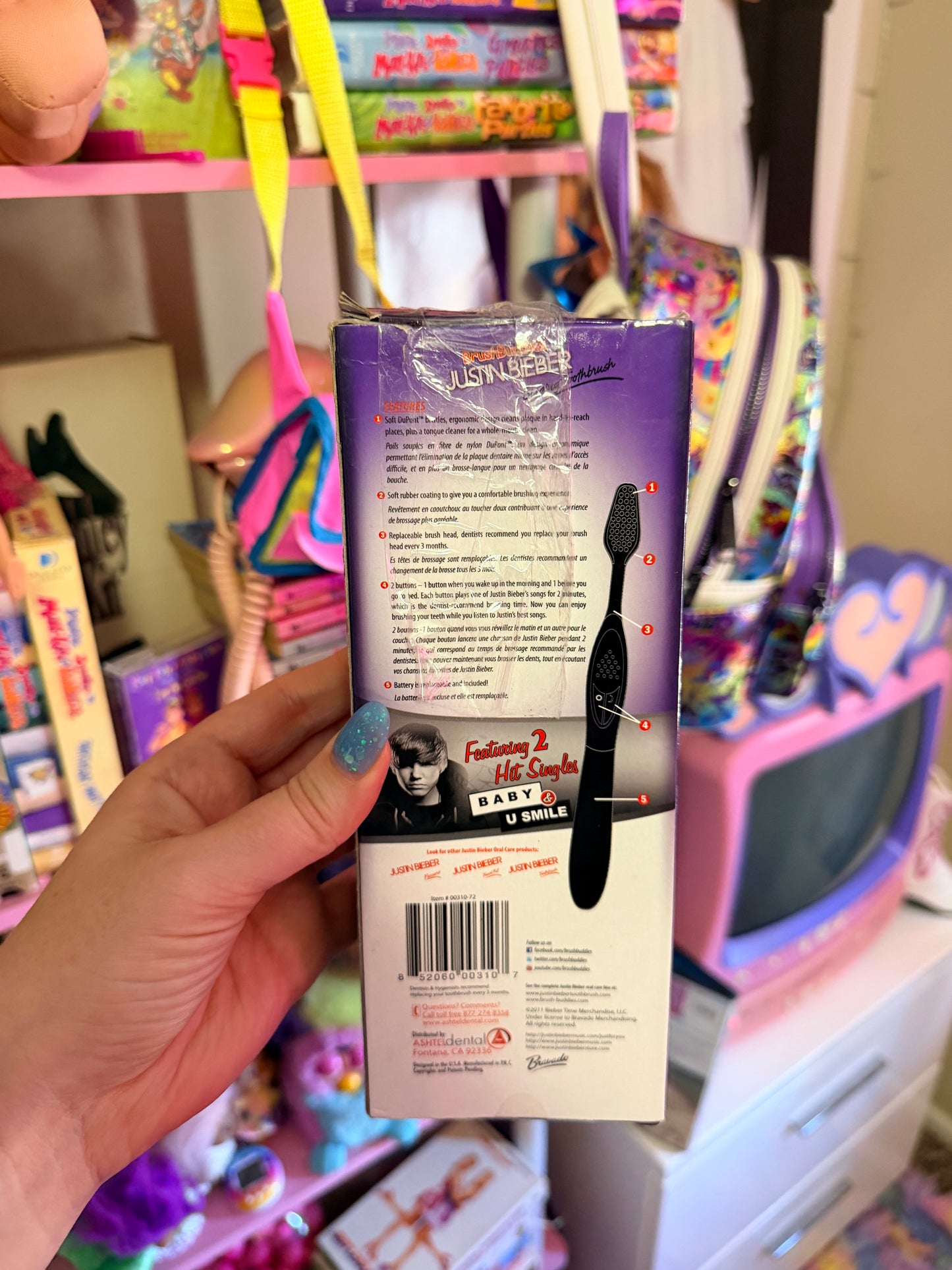 Brush Buddies Justin Beiber singing toothbrush