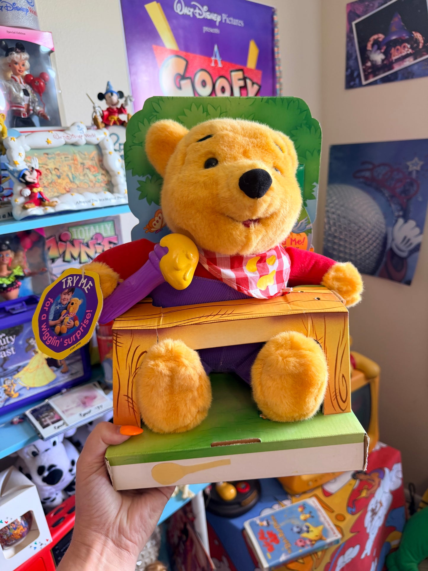 Disney Fisher Price Winnie The Pooh 1999 Interactive Talk Wiggle move honey