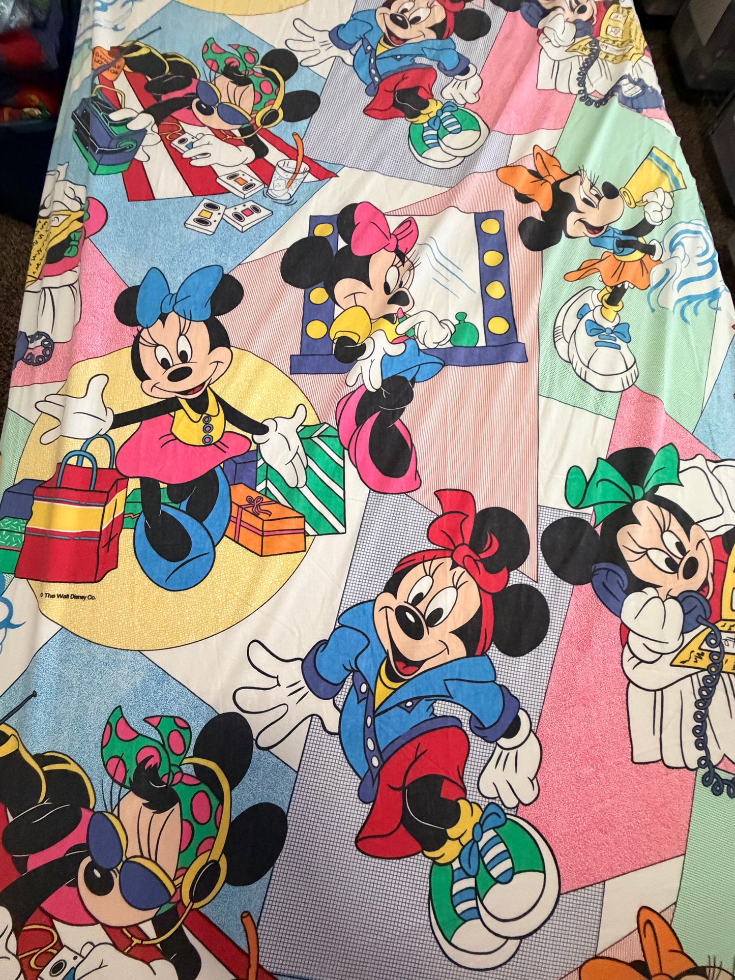 Minnie fashionista twin sheet