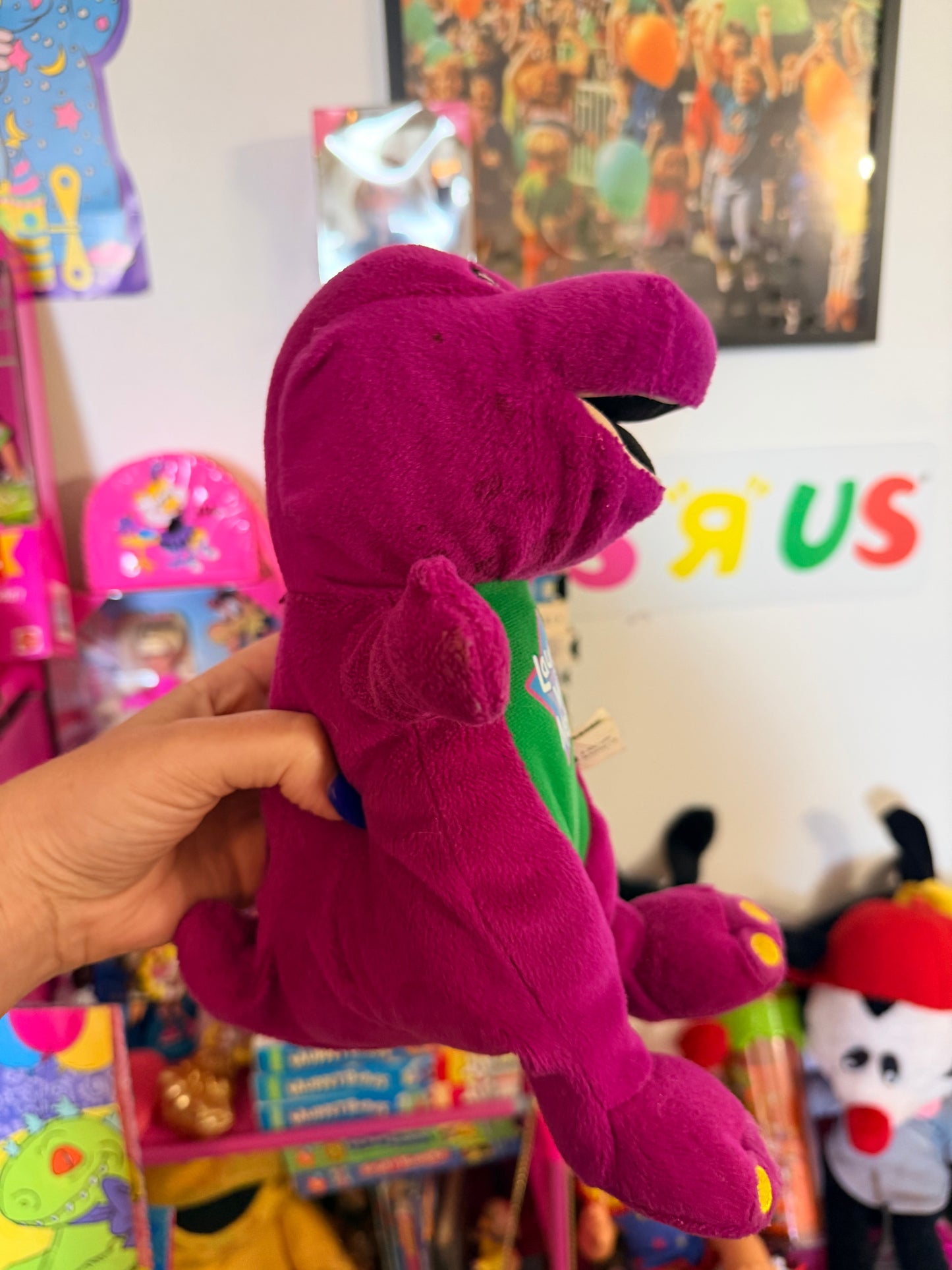 Laugh with Me Barney plush