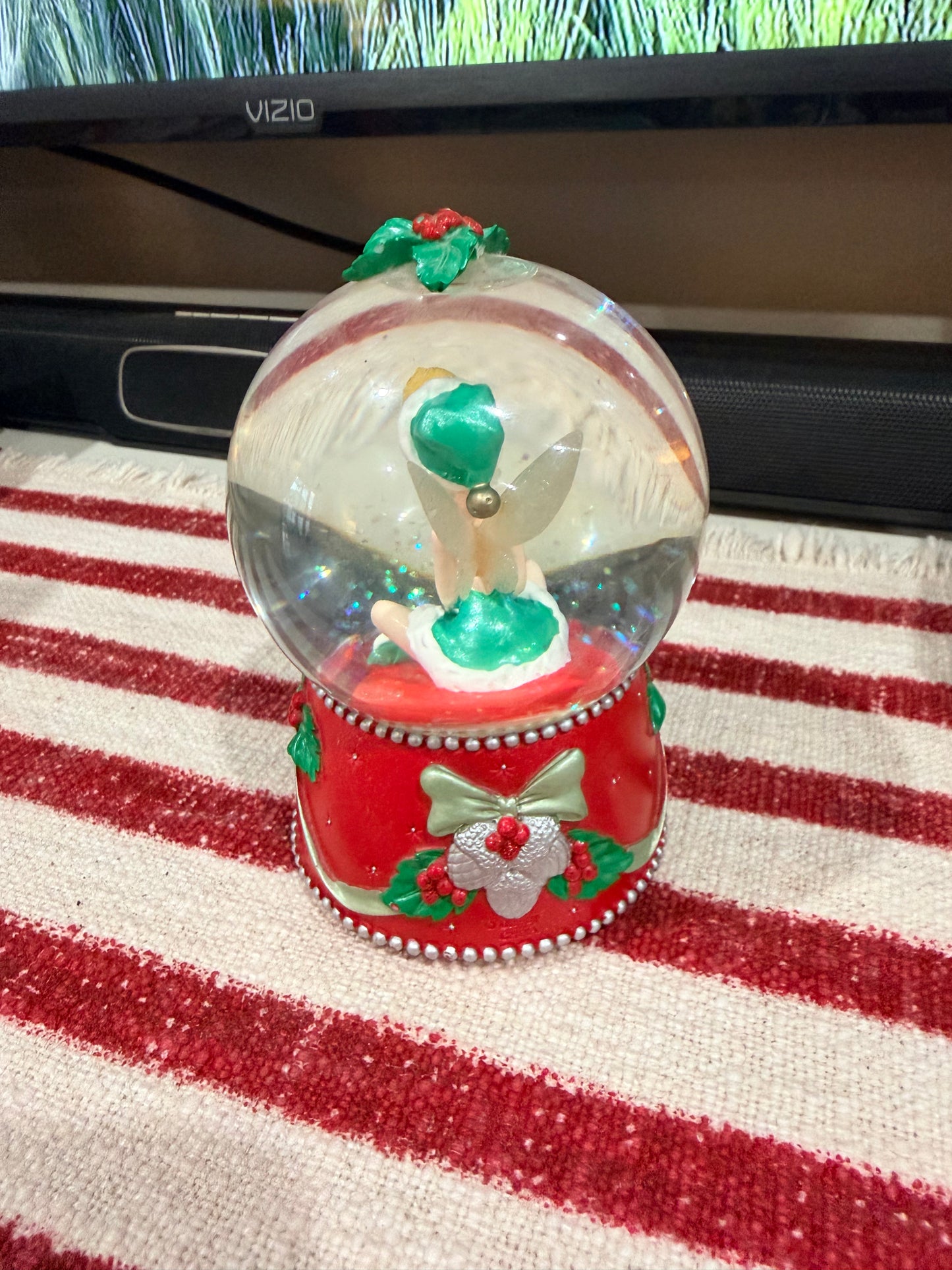 2004 Christmas Tinkerbell snow globe