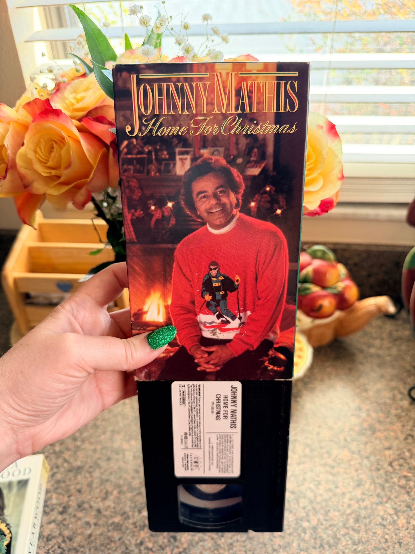 Johnny Mathis Home for Christmas vhs