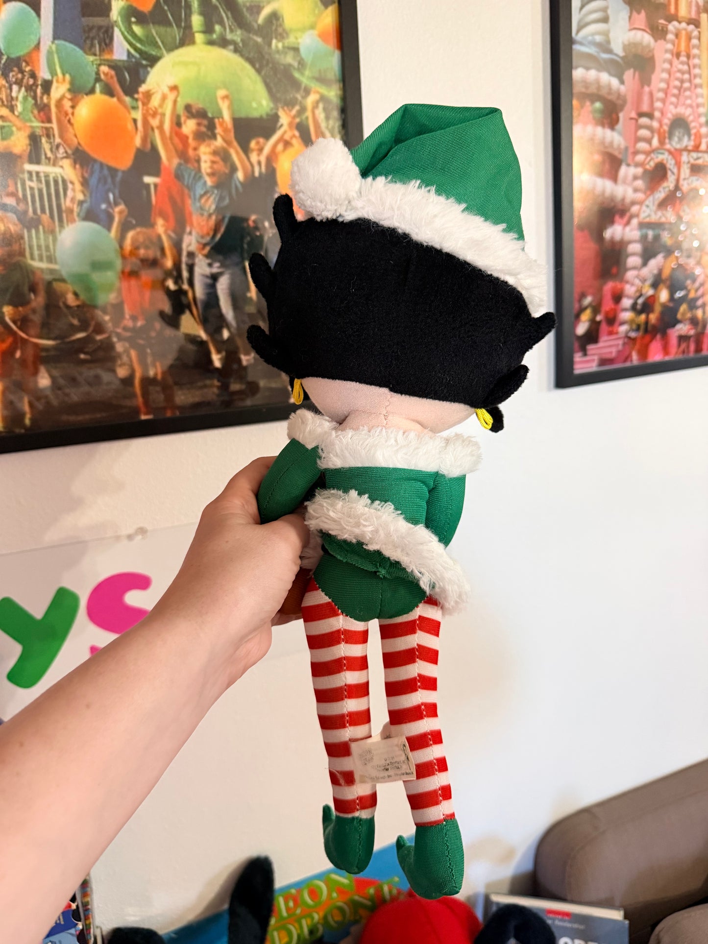 Betty Boop Christmas Elf plush