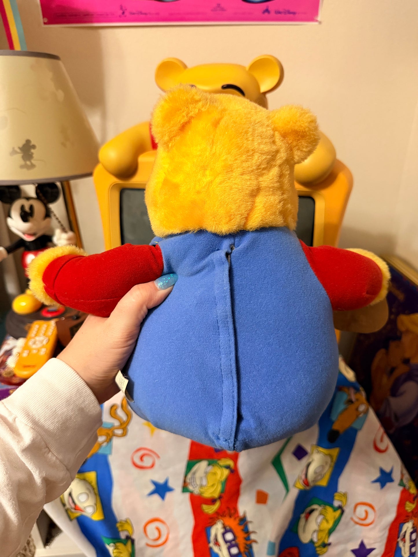 Winnie the Pooh touch my nose or squeeze my tummy 1997 interactive plush